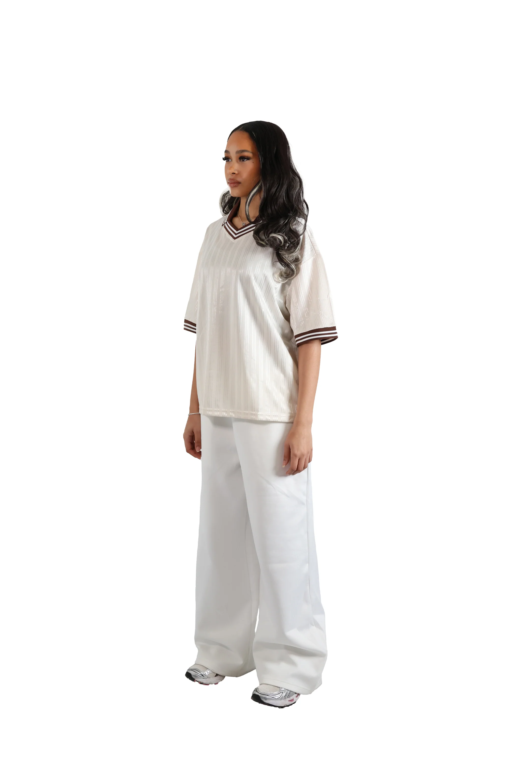 Beige Stripe Jersey 150gsm - Image 11
