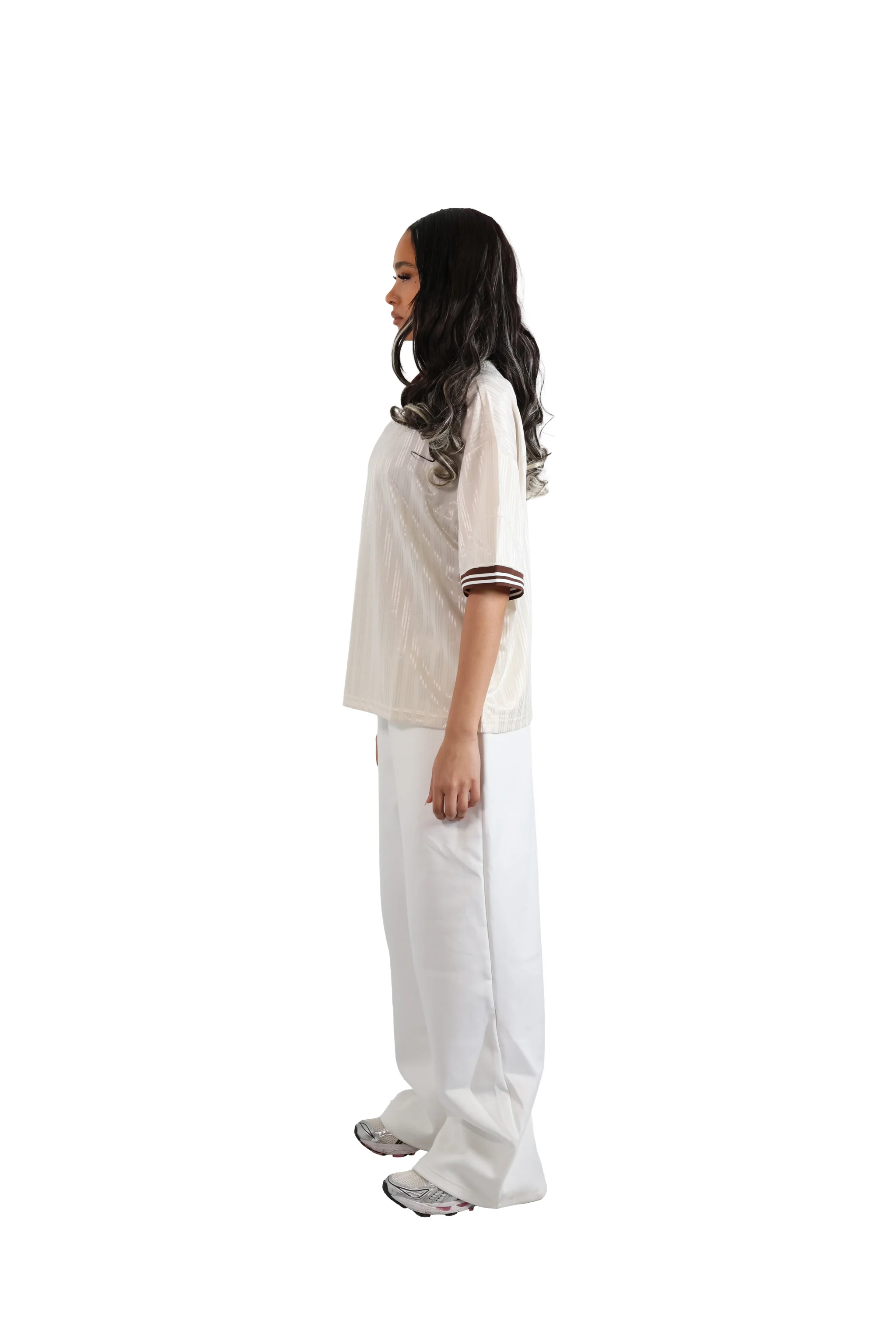 Beige Stripe Jersey 150gsm - Image 12