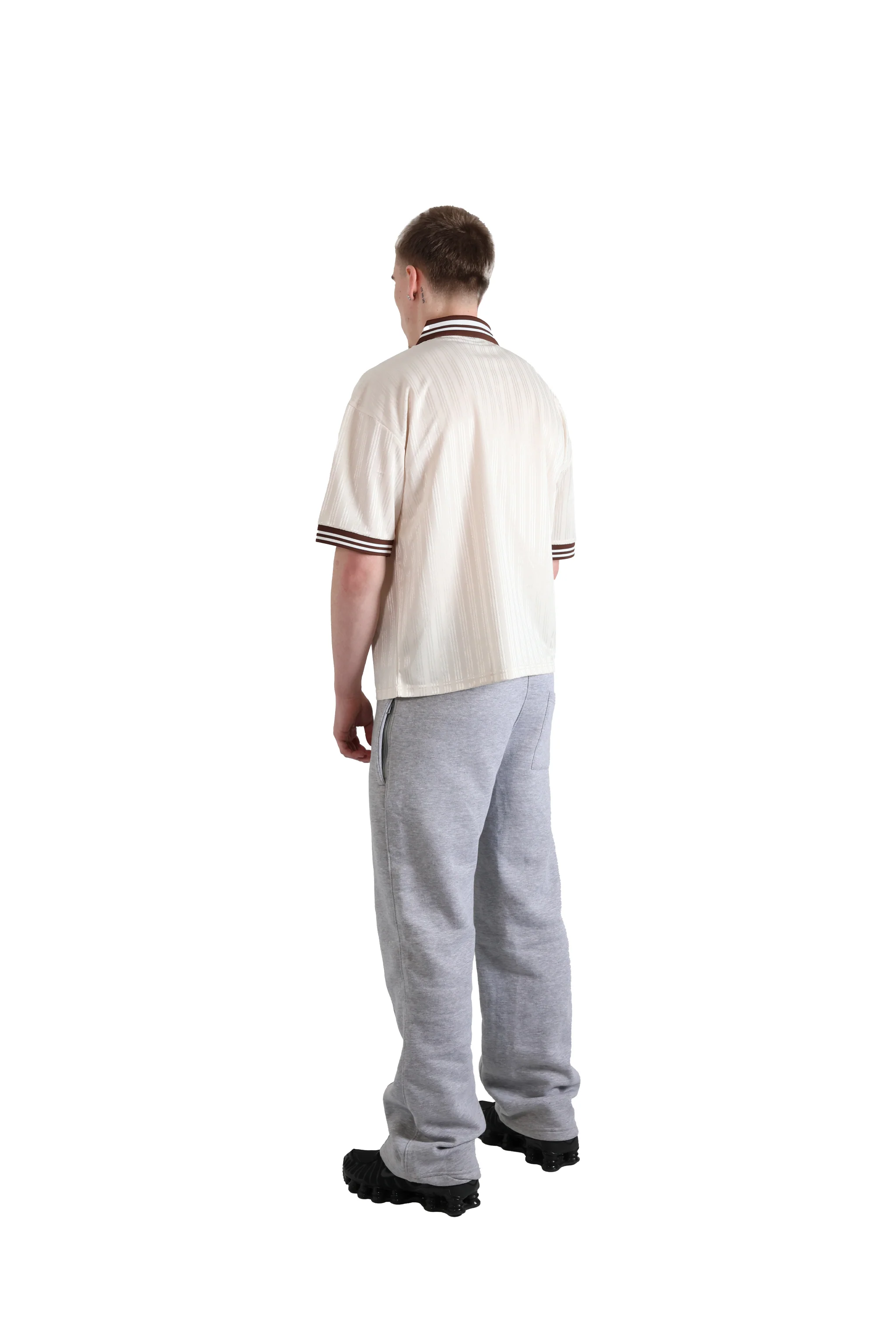 Beige Stripe Jersey 150gsm - Image 5