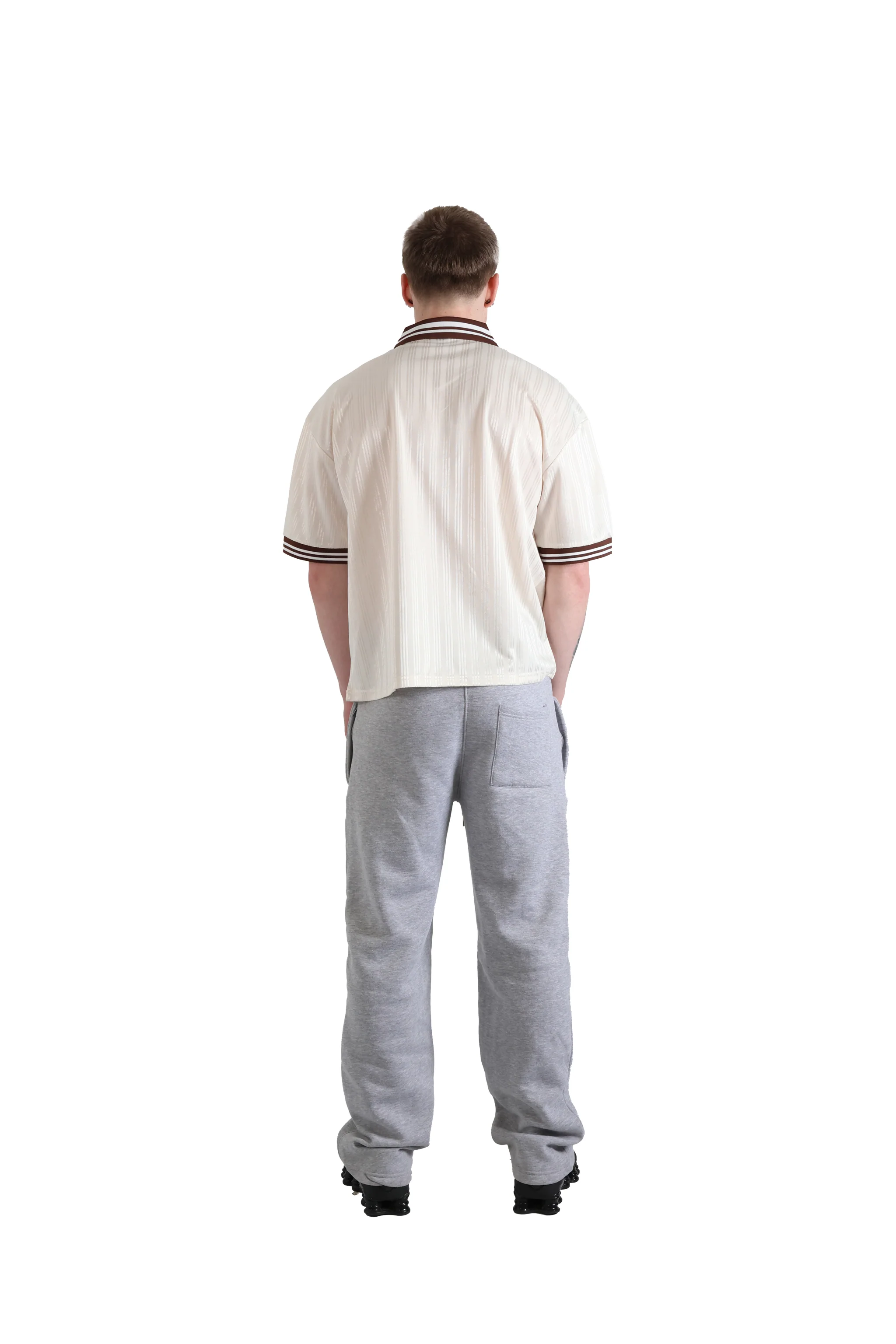 Beige Stripe Jersey 150gsm - Image 6