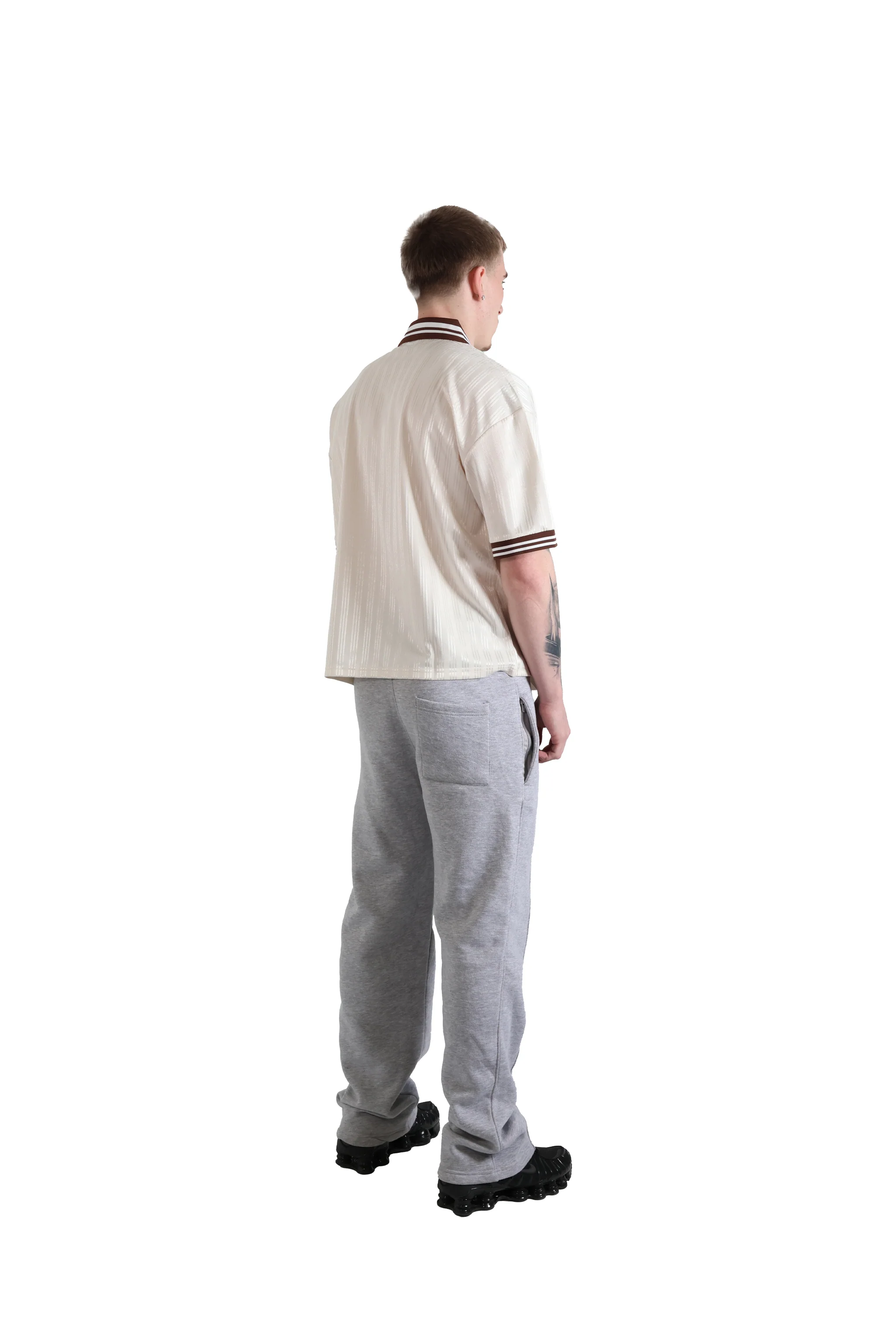 Beige Stripe Jersey 150gsm - Image 7