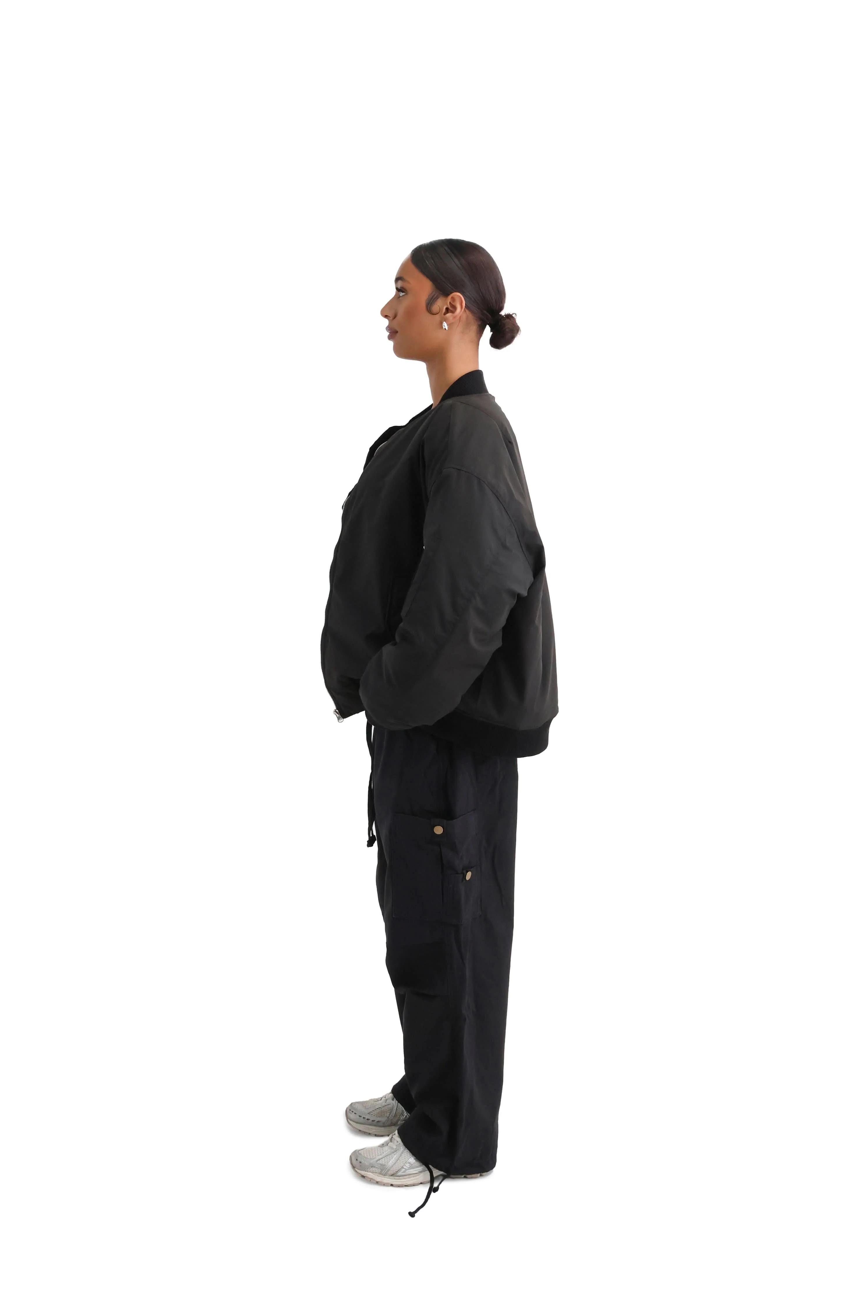 Cropped Bomber Jacket - Image 12