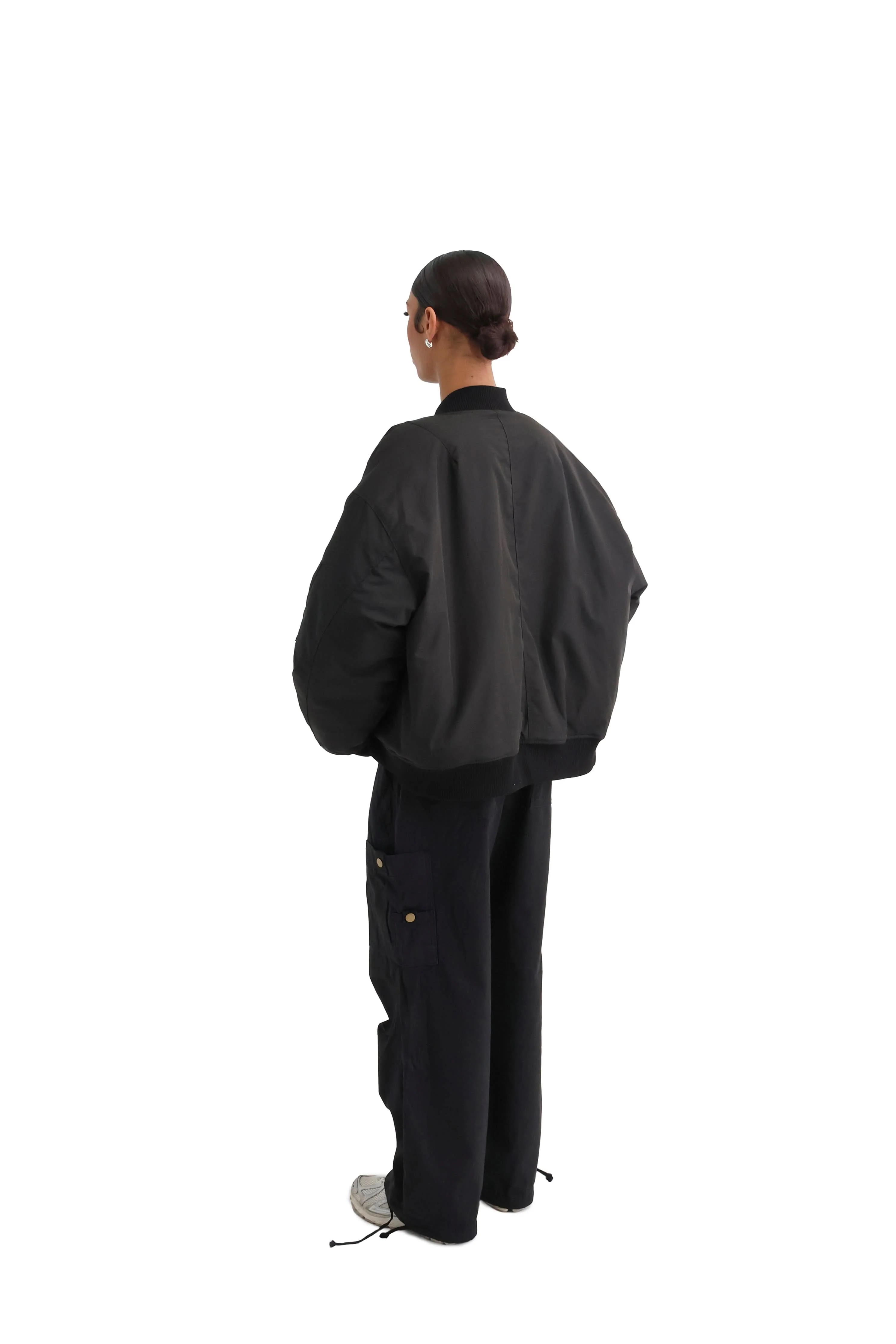 Cropped Bomber Jacket - Image 13
