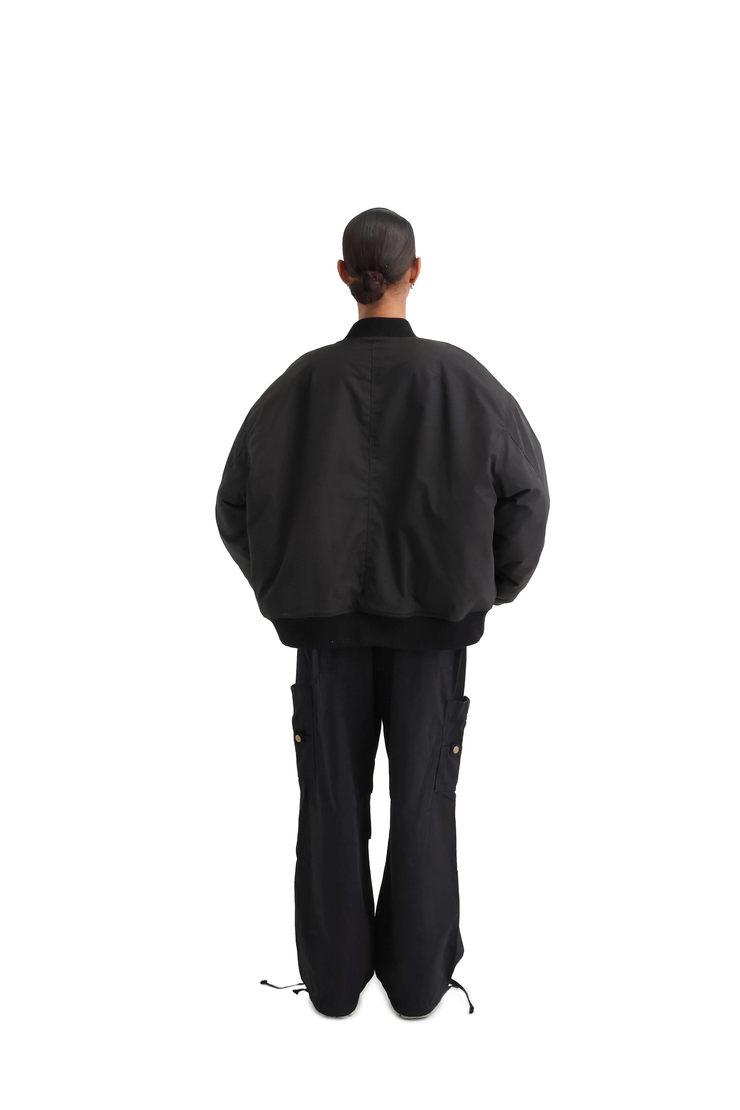 Cropped Bomber Jacket - Image 14