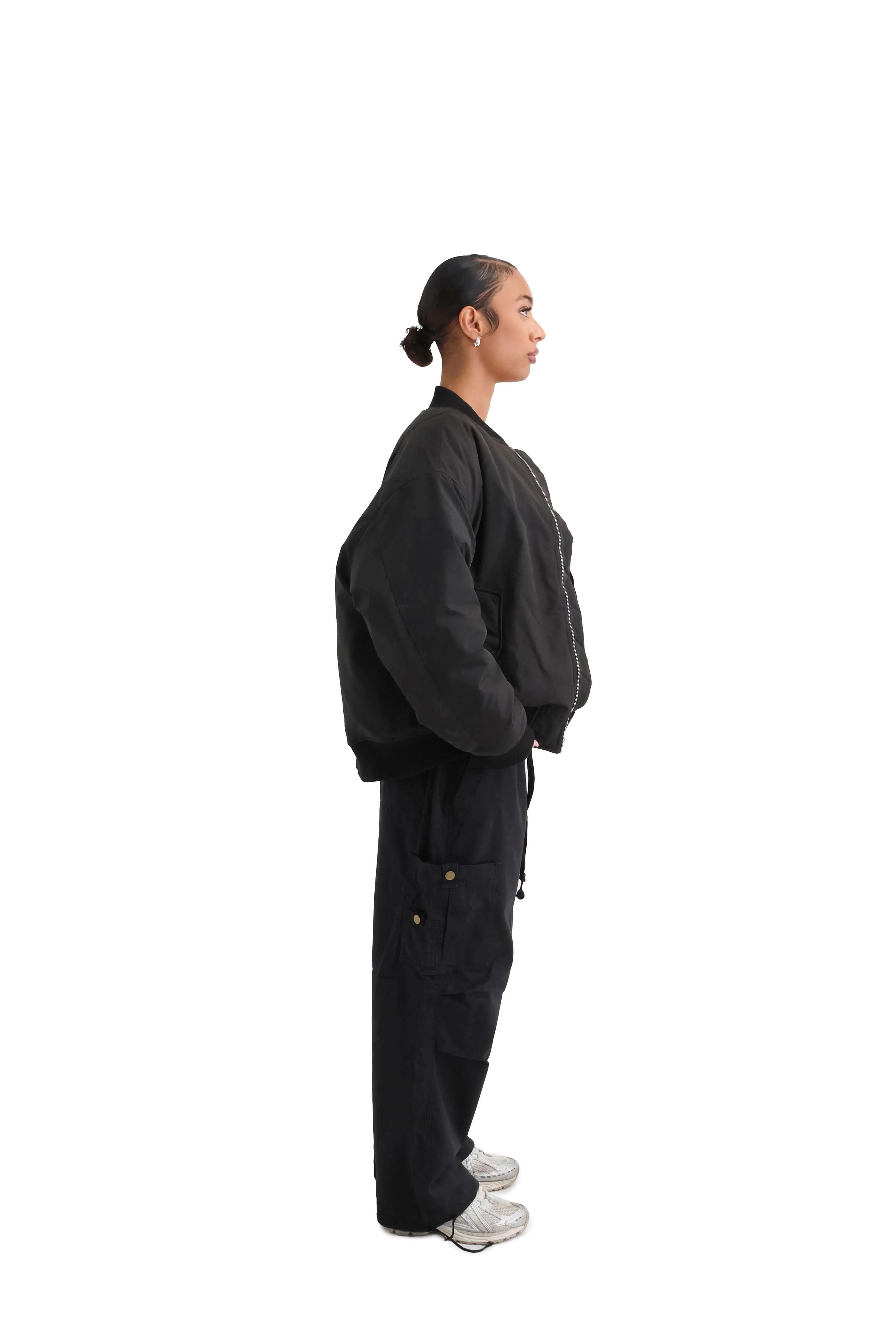 Cropped Bomber Jacket - Image 16