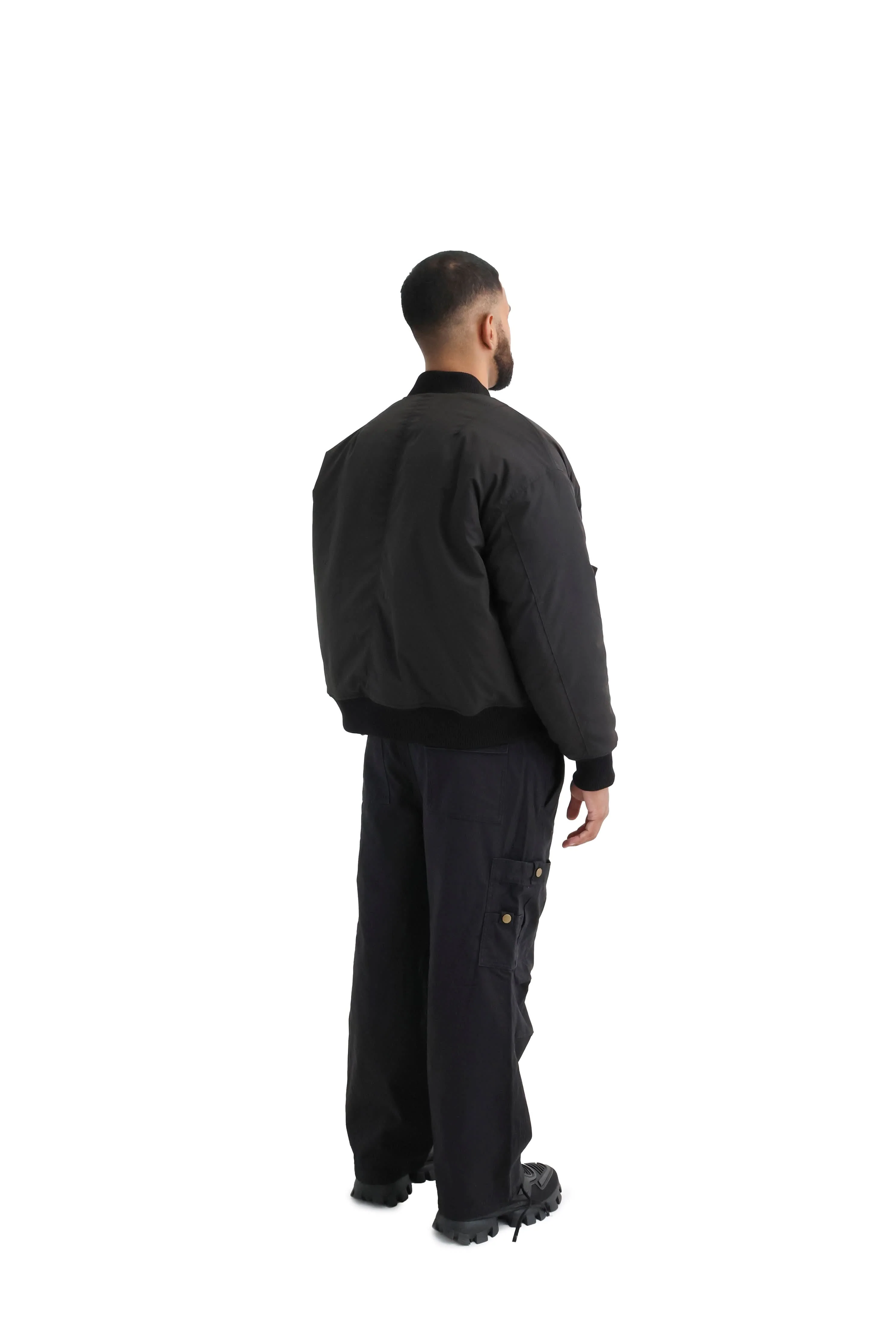 Cropped Bomber Jacket - Image 7