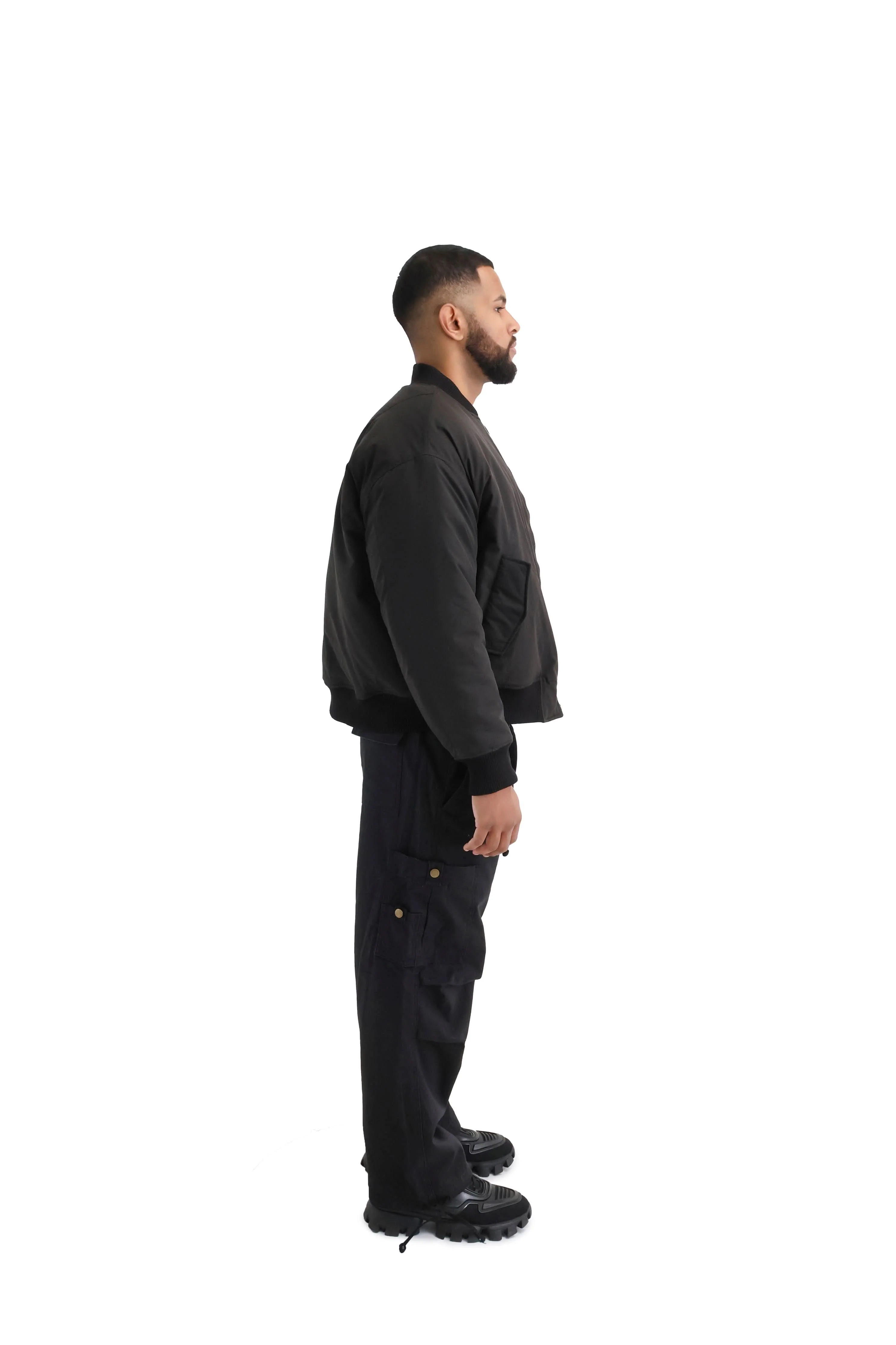 Cropped Bomber Jacket - Image 8