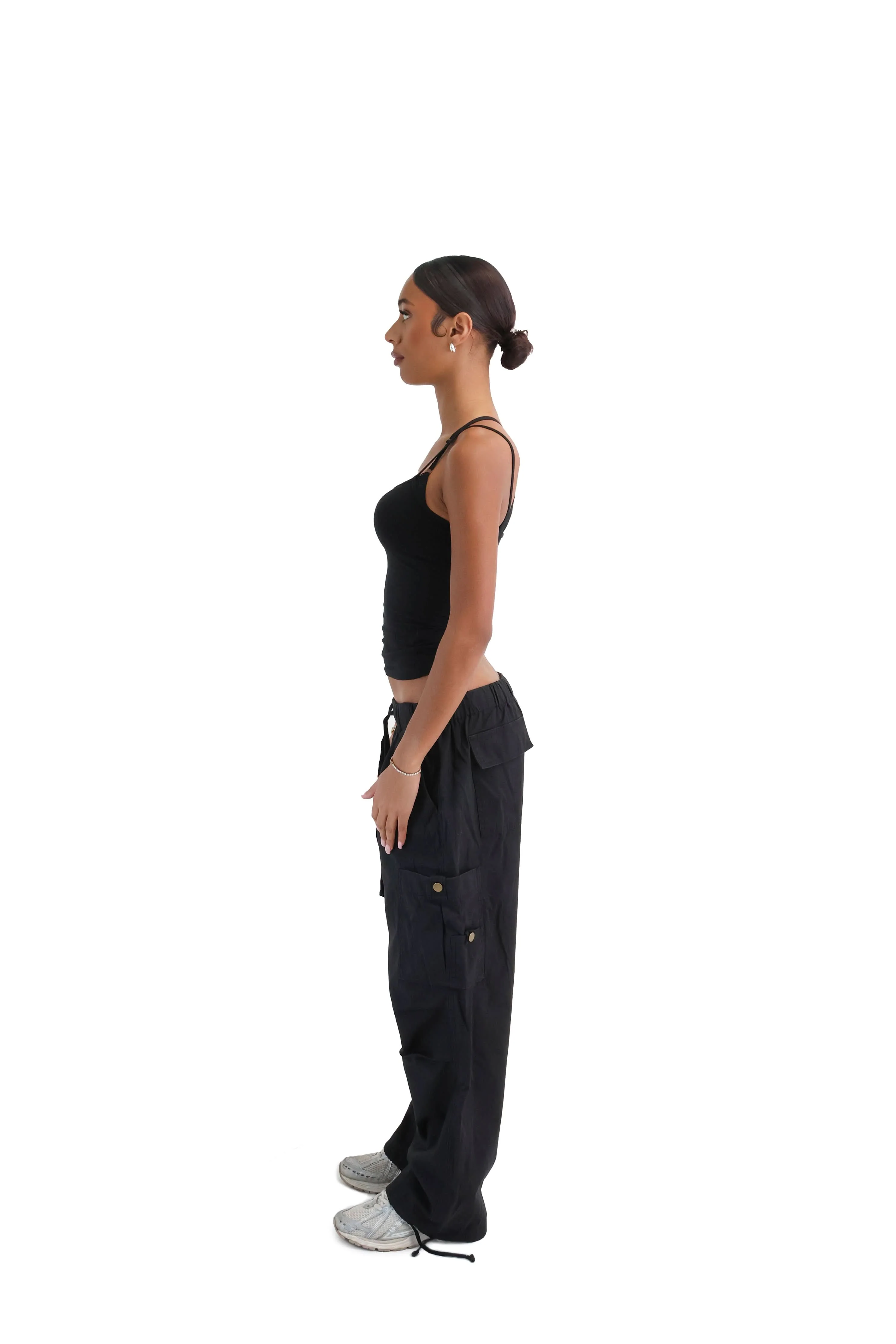 Wide Leg Cargo Trousers - Image 11