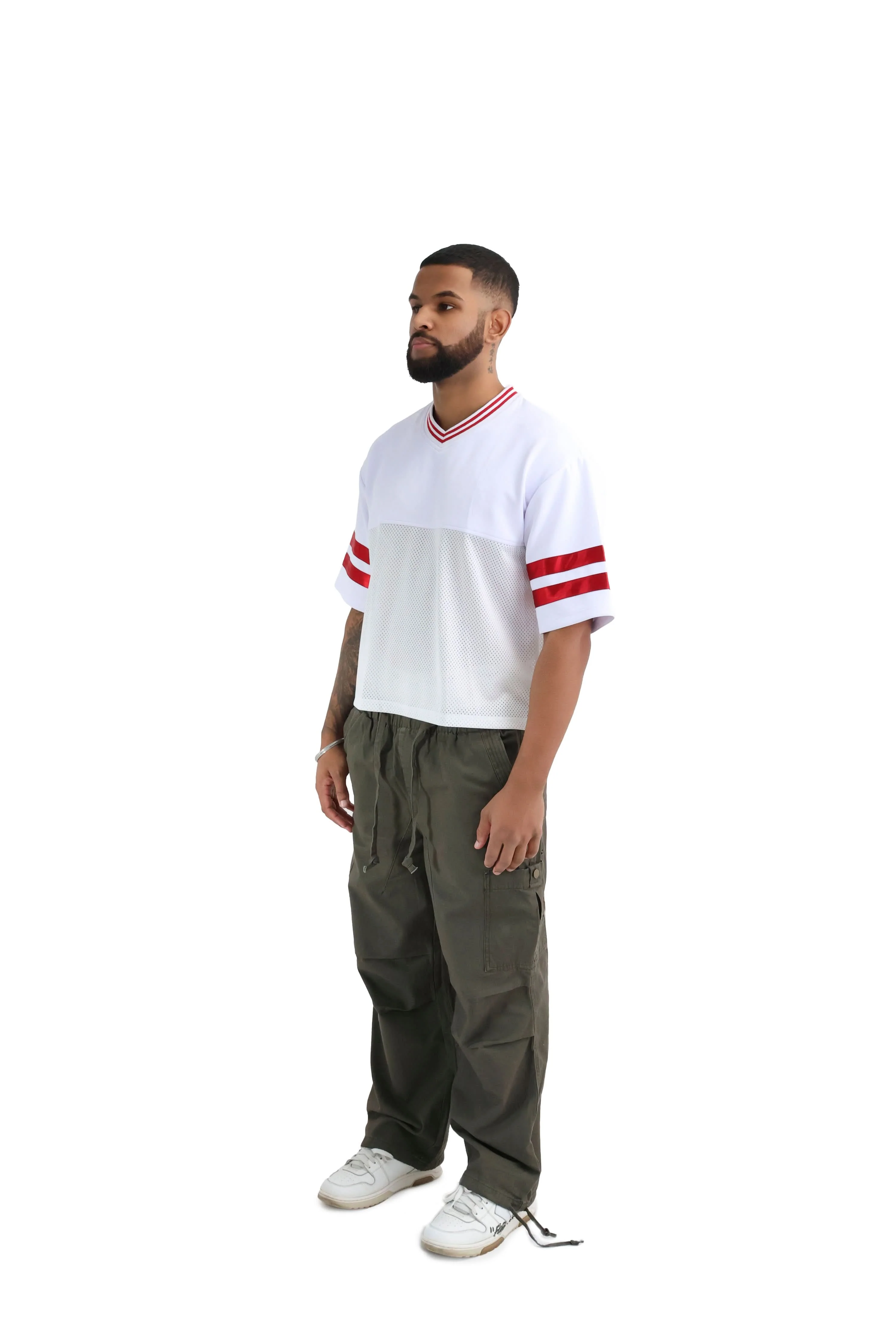 Wide Leg Cargo Trousers - Image 18