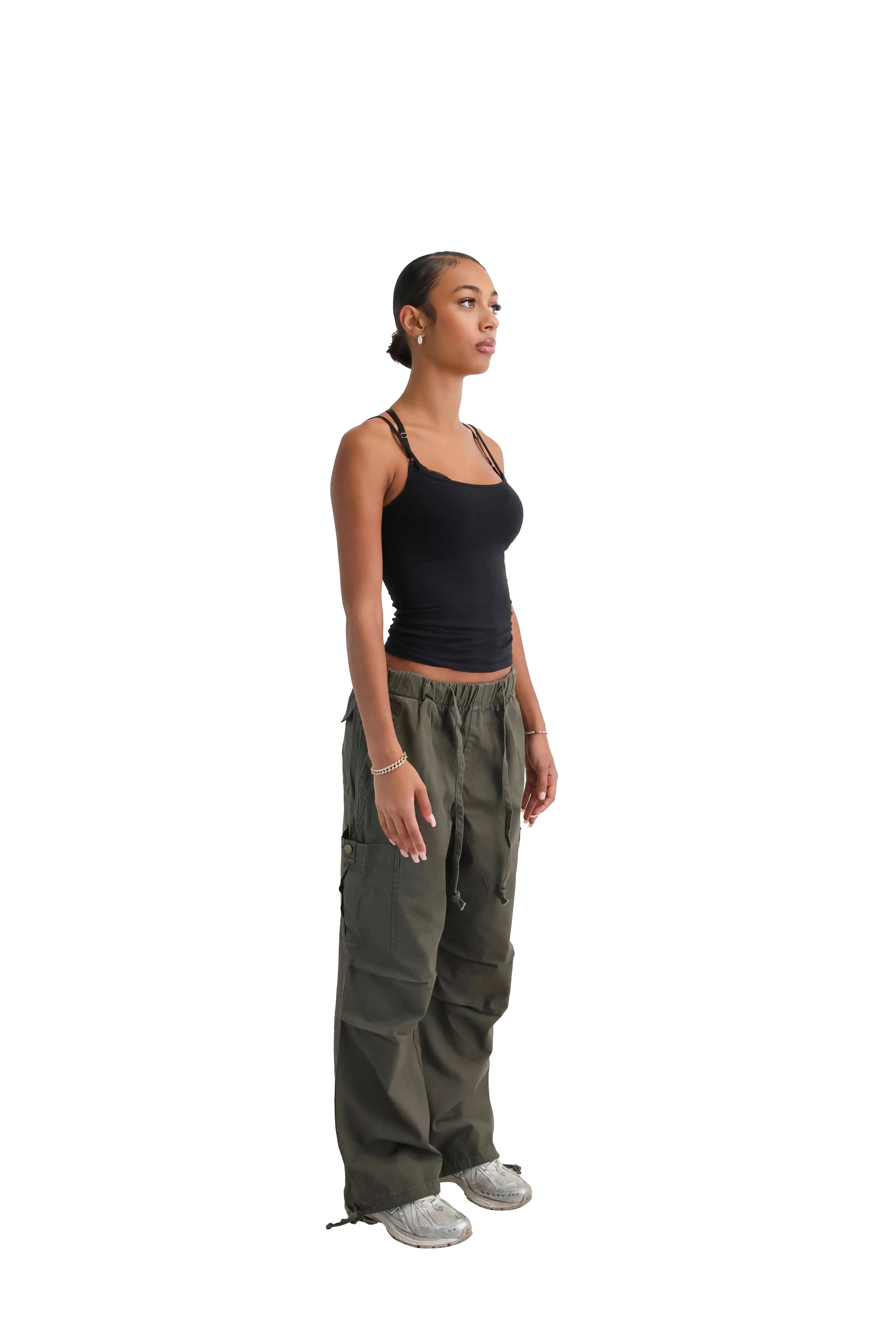Wide Leg Cargo Trousers - Image 24