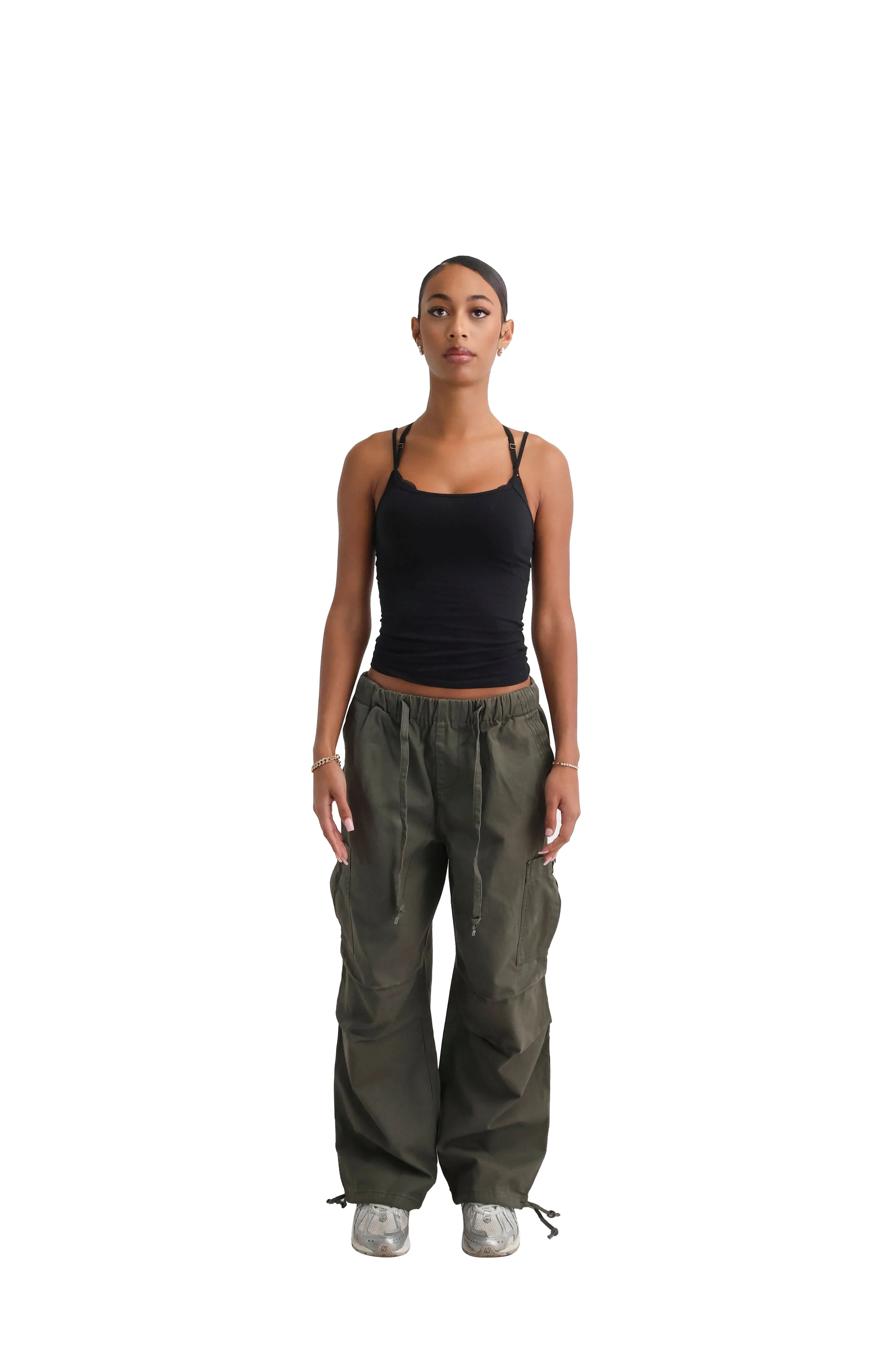 Wide Leg Cargo Trousers - Image 25