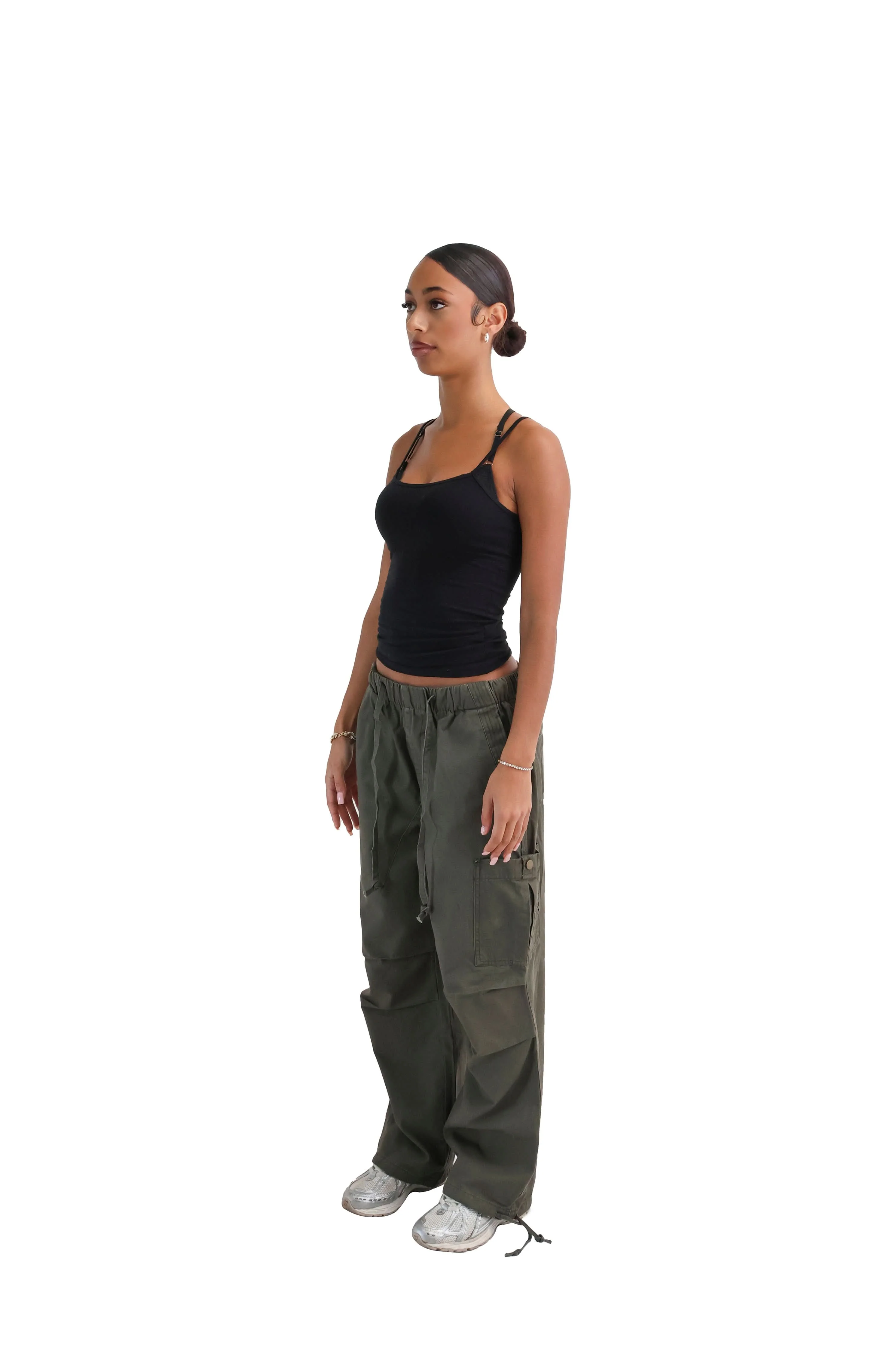 Wide Leg Cargo Trousers - Image 26