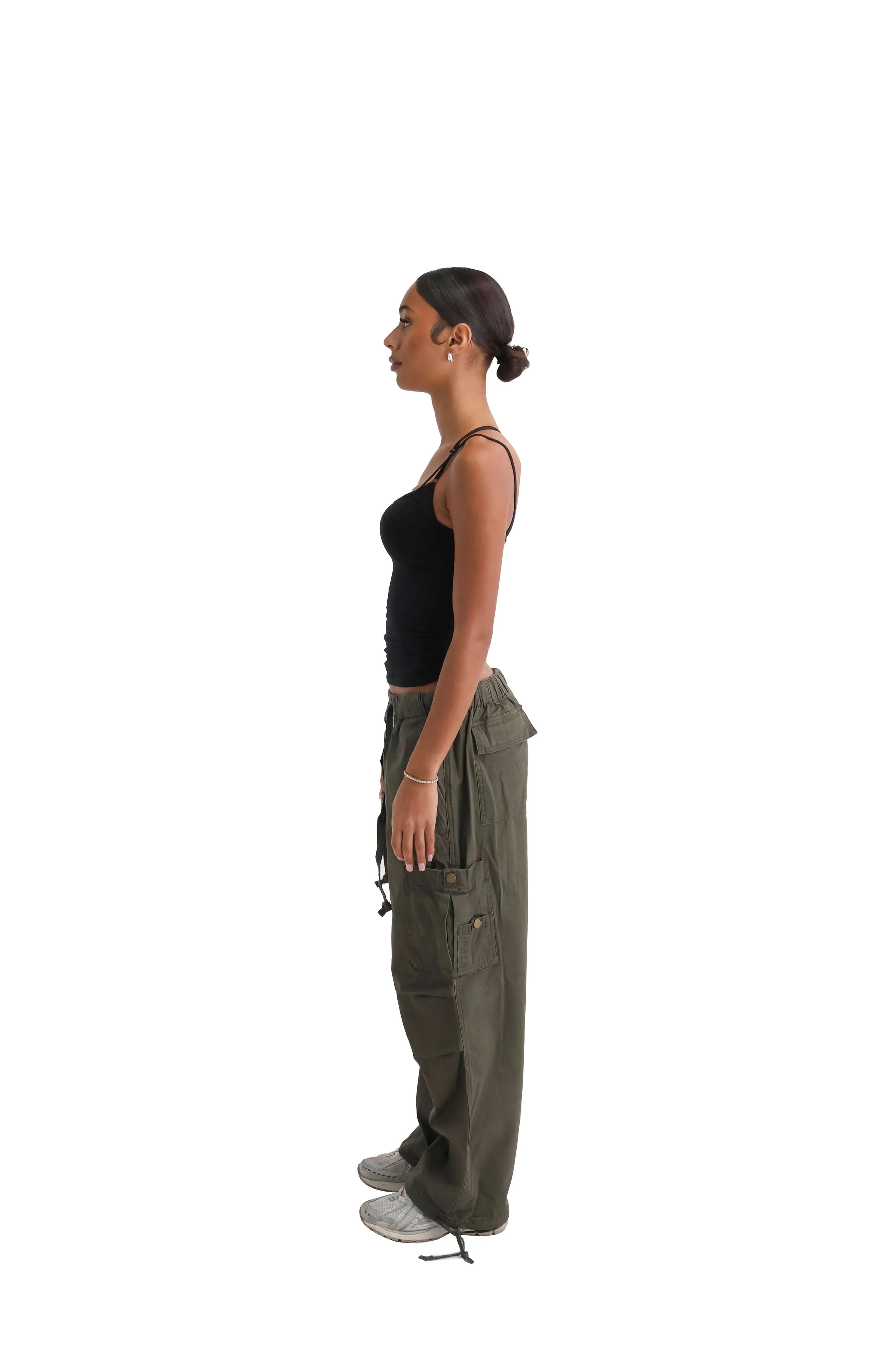 Wide Leg Cargo Trousers - Image 27