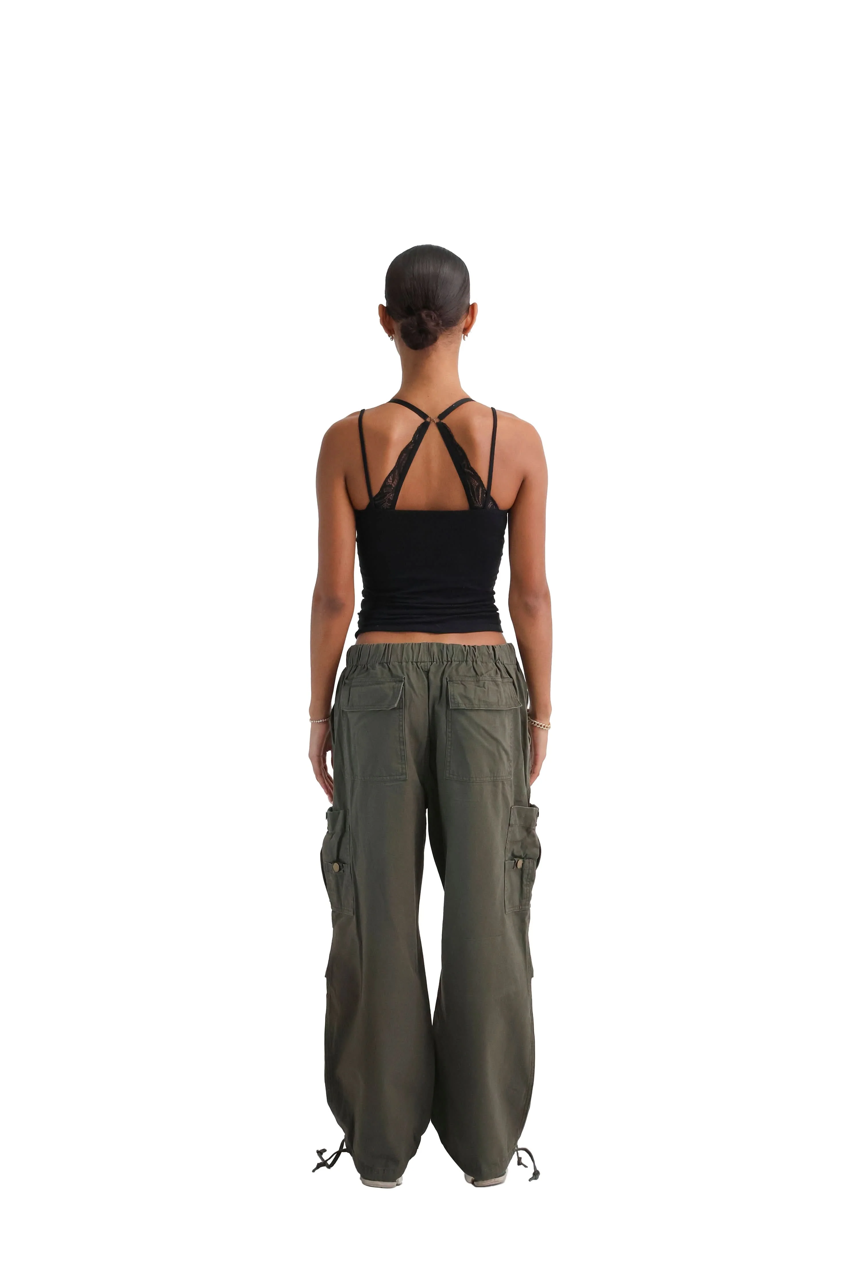 Wide Leg Cargo Trousers - Image 29