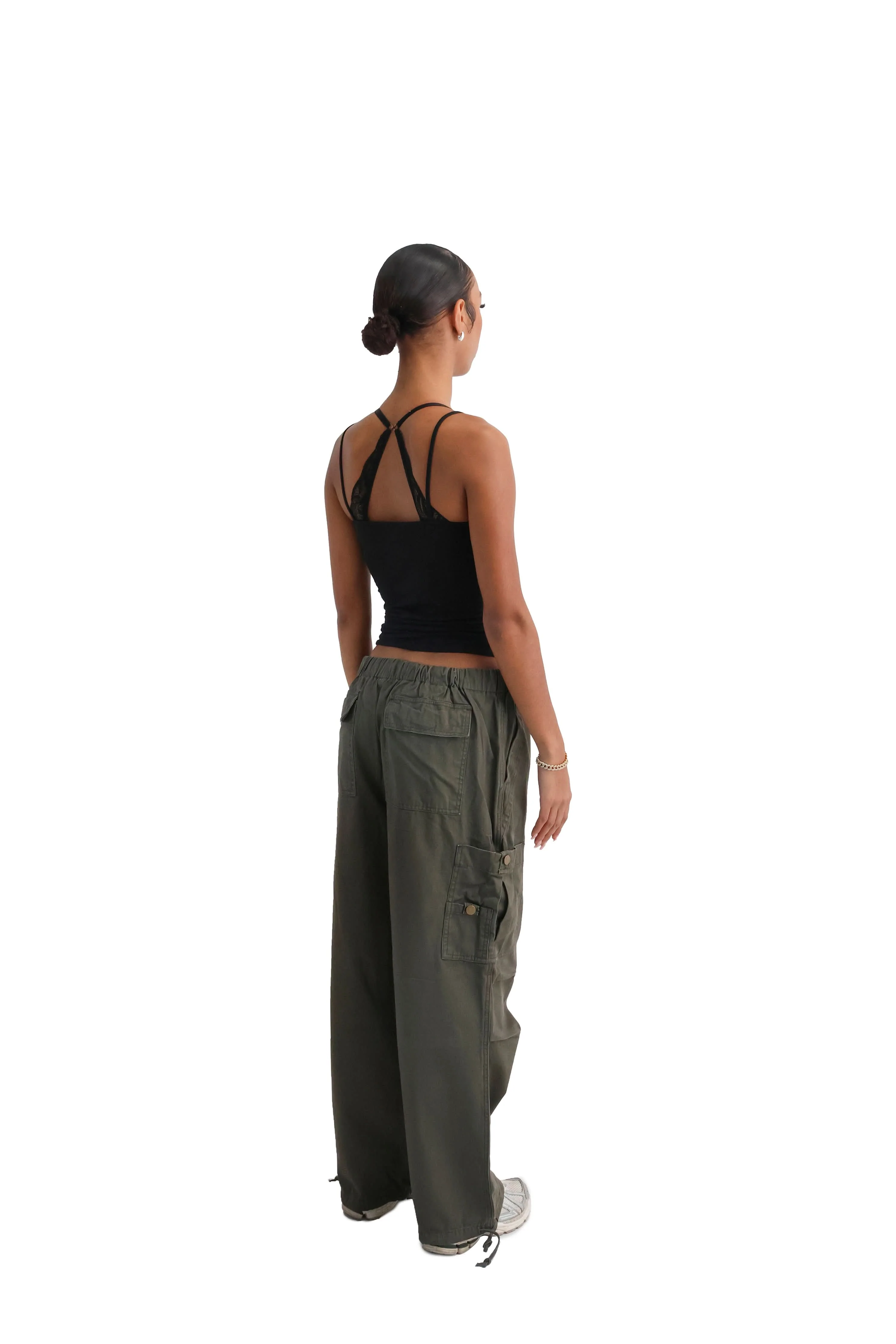 Wide Leg Cargo Trousers - Image 30