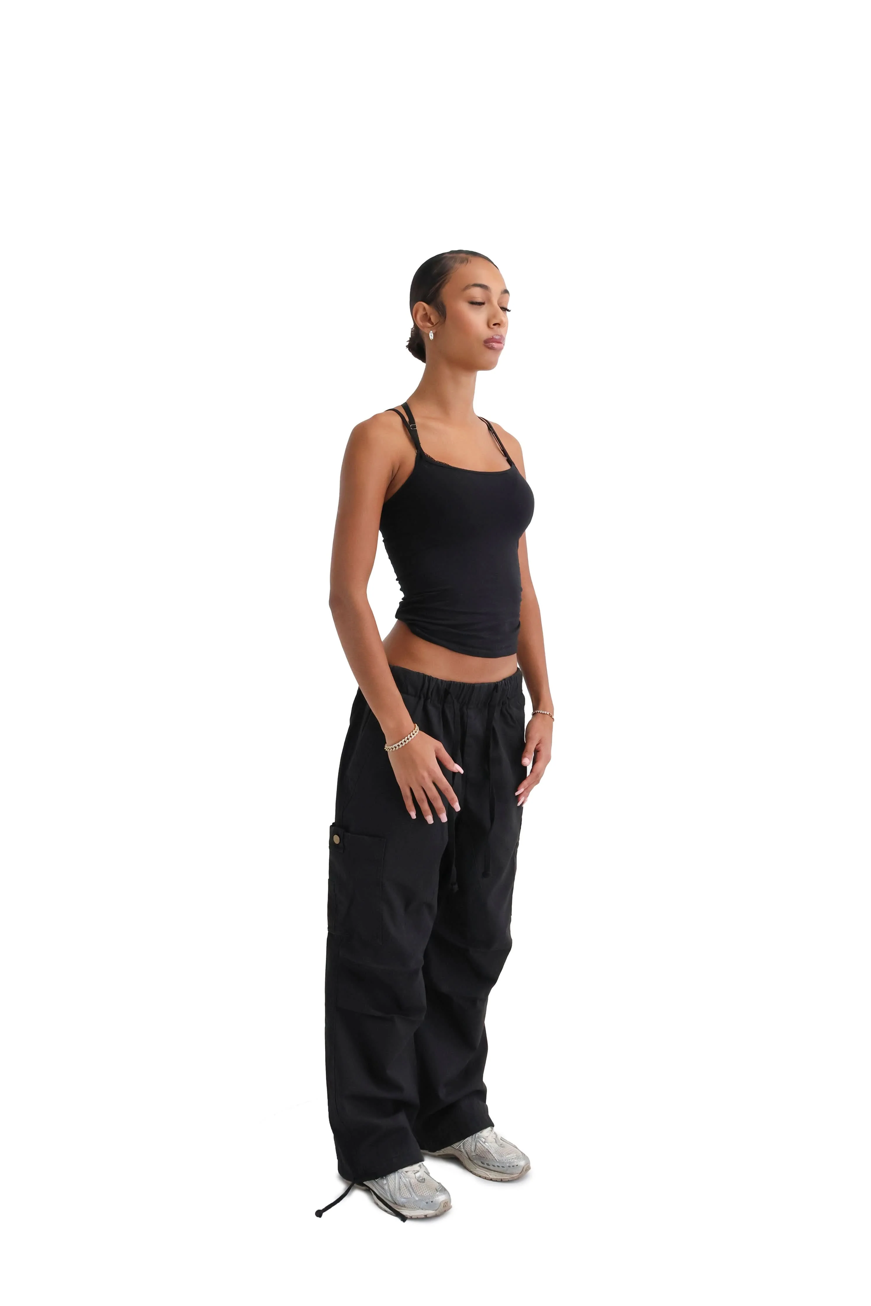 Wide Leg Cargo Trousers - Image 8