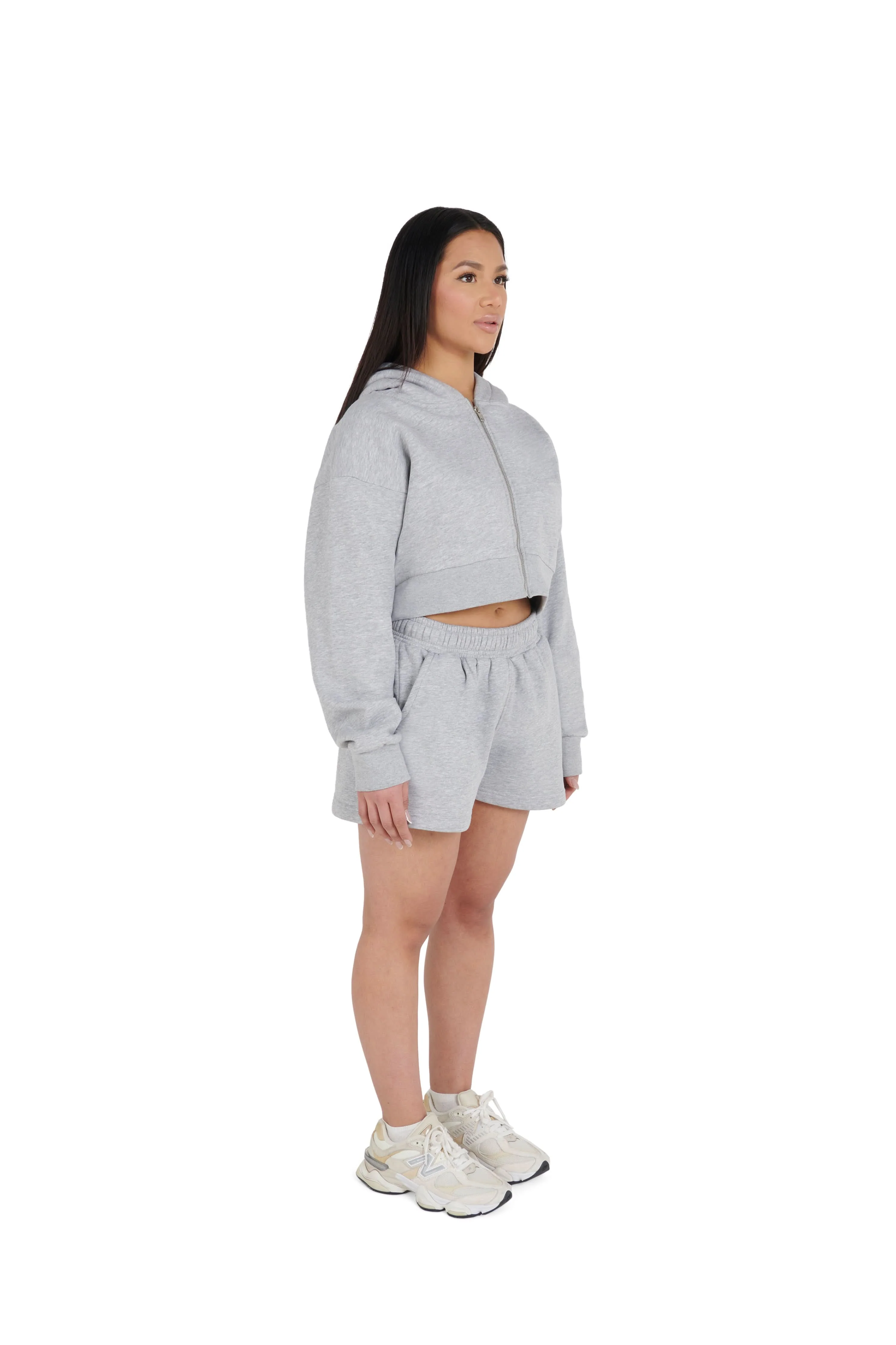 Cropped Oversized Zip Hoodies 330GSM - Image 9