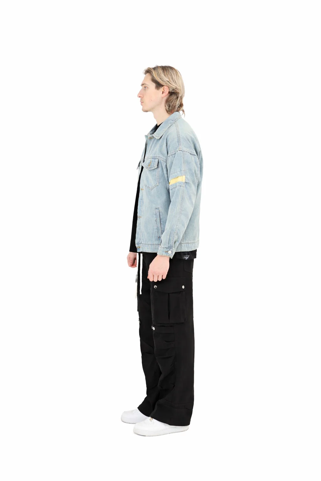 Detailed Denim Jacket - Image 4