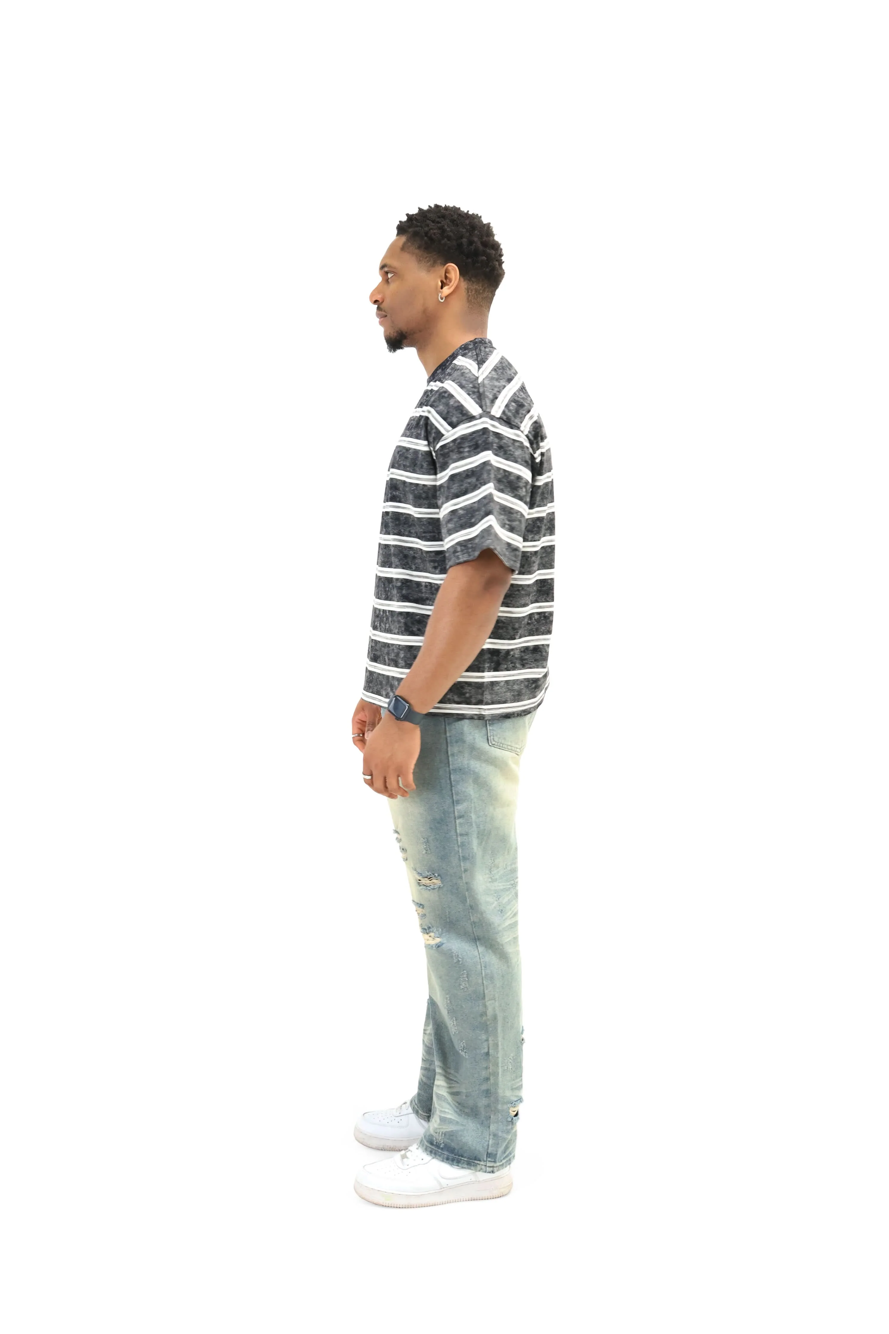 Baggy Distressed Denim Jeans - Image 3