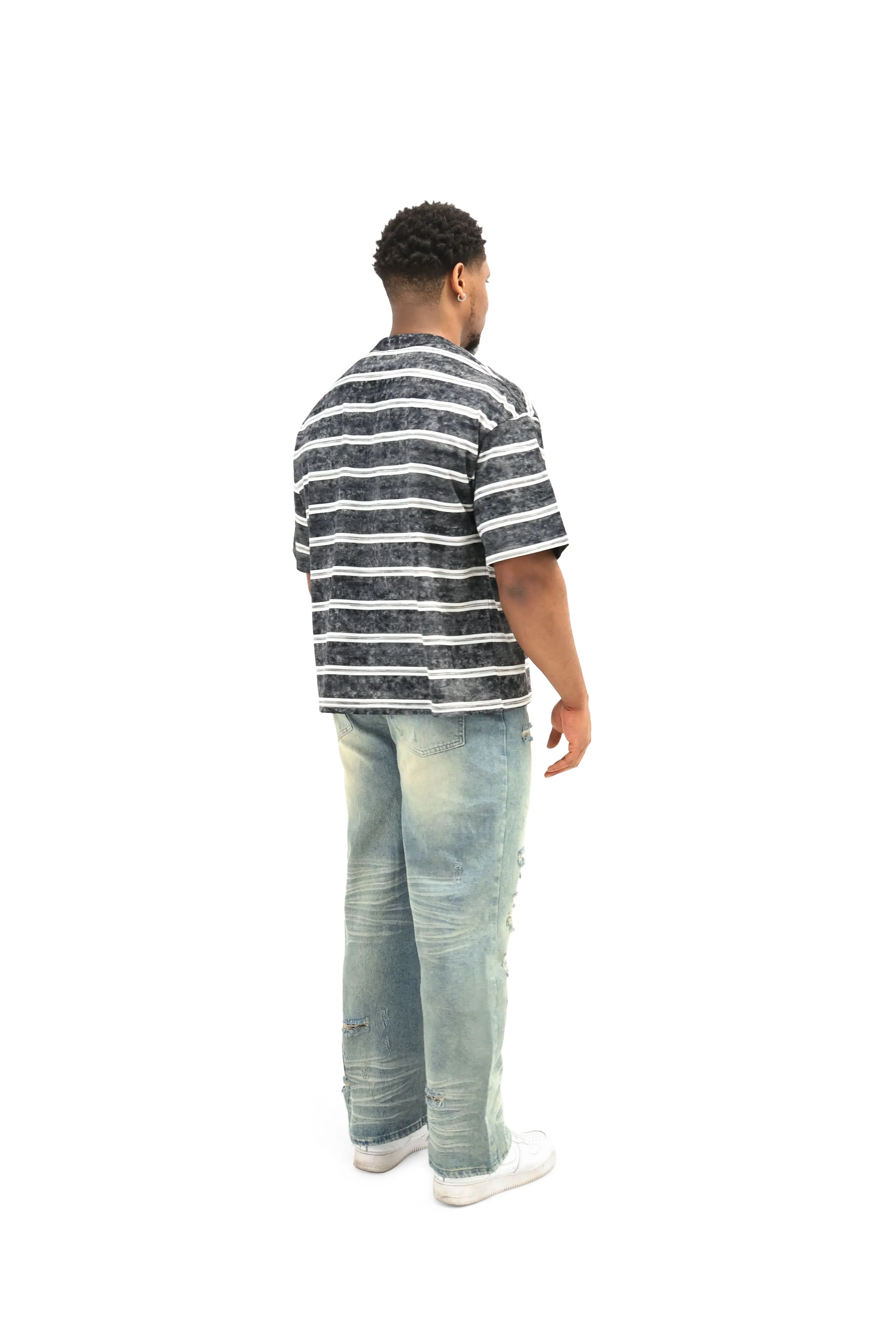 Baggy Distressed Denim Jeans - Image 7