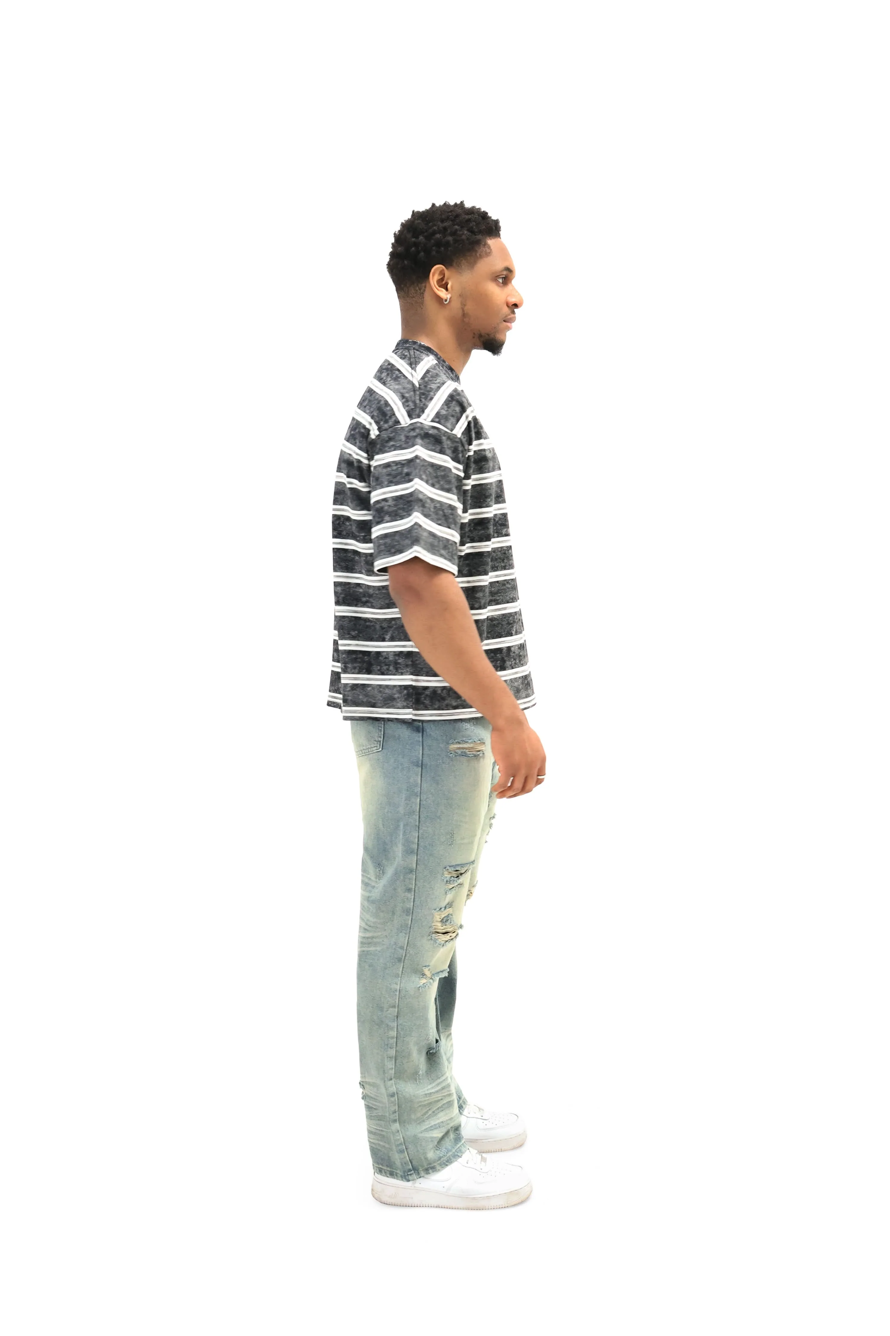 Baggy Distressed Denim Jeans - Image 8