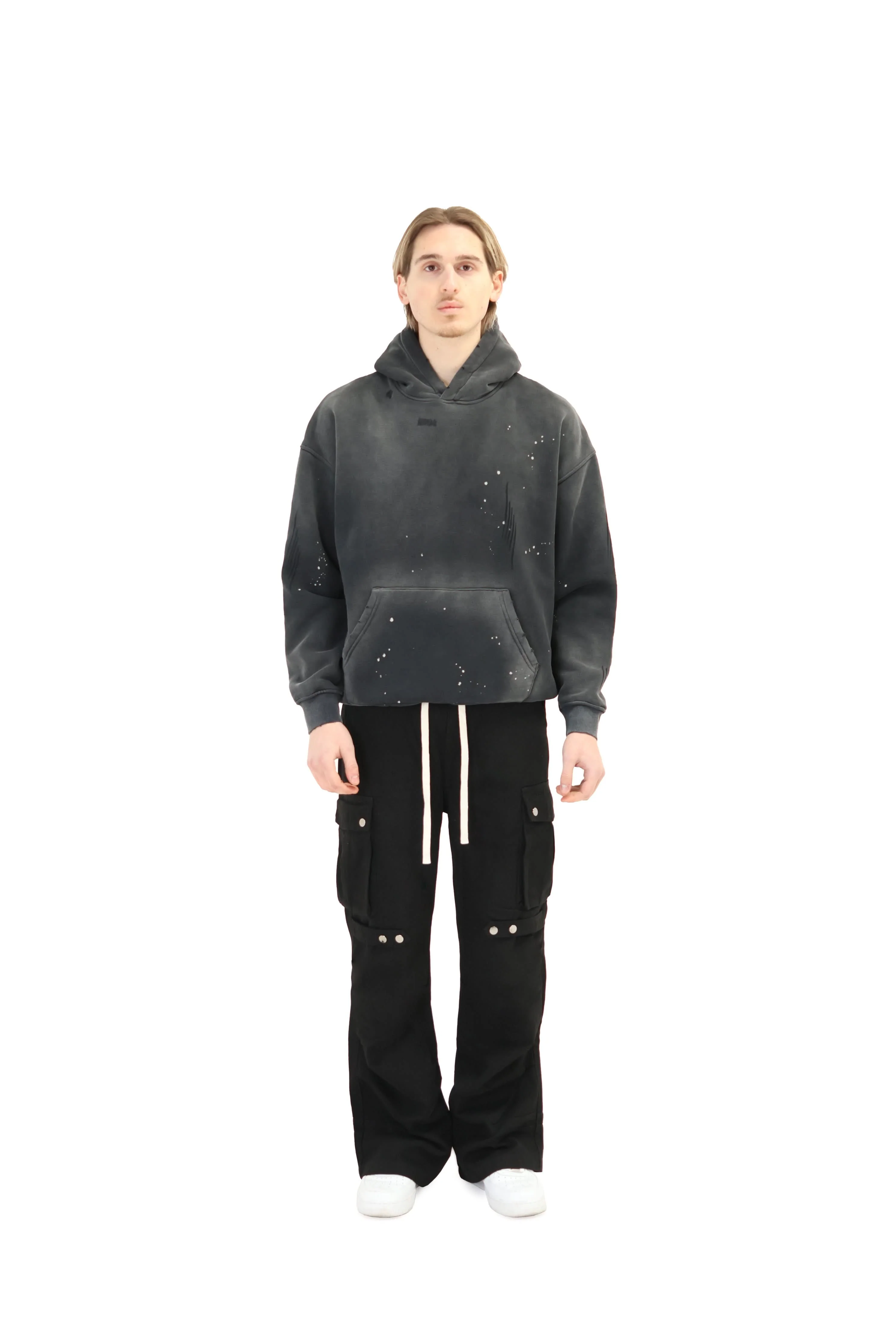 Distressed Oversized Sunfade Splash Hoodie - Image 10