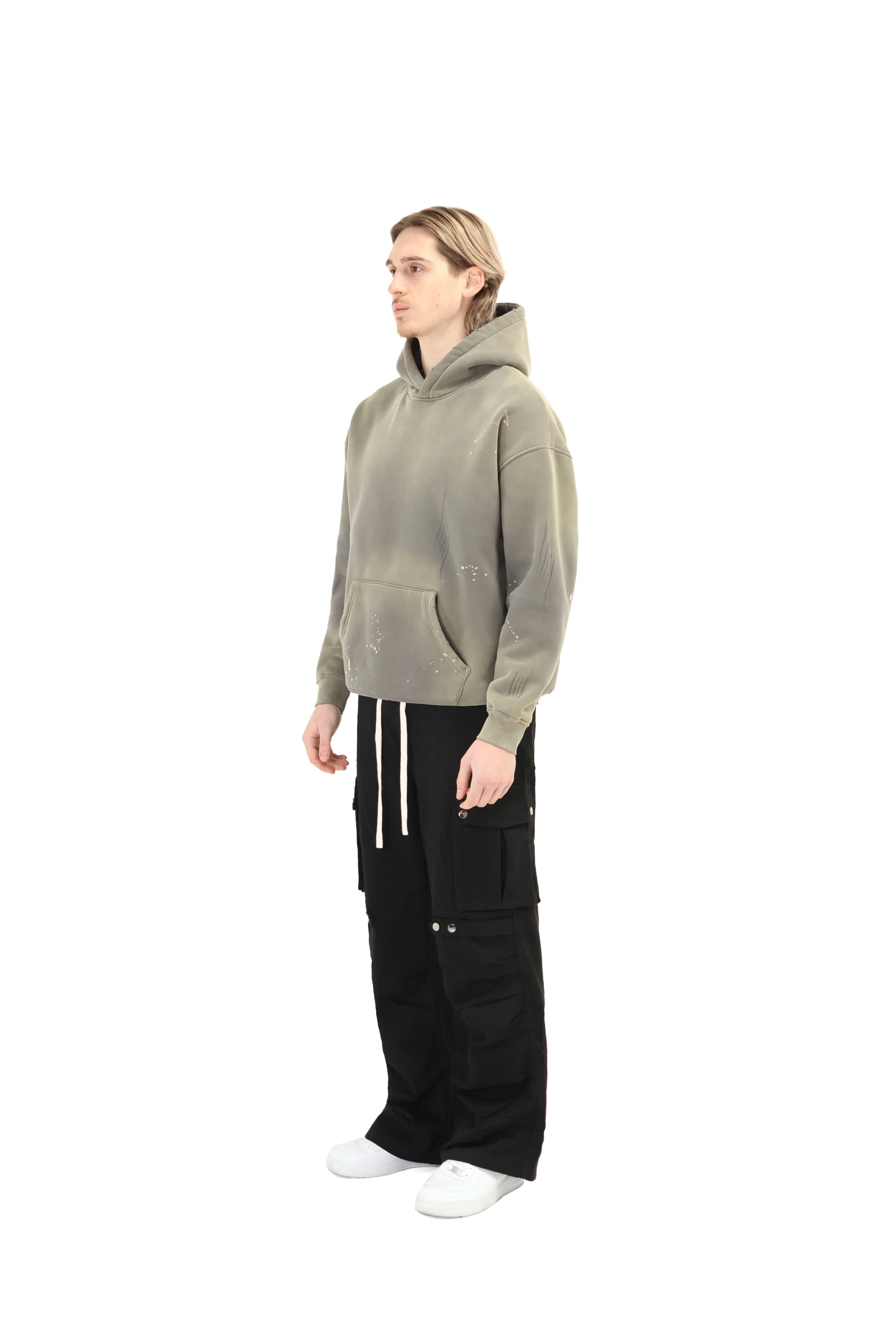 Distressed Oversized Sunfade Splash Hoodie - Image 3