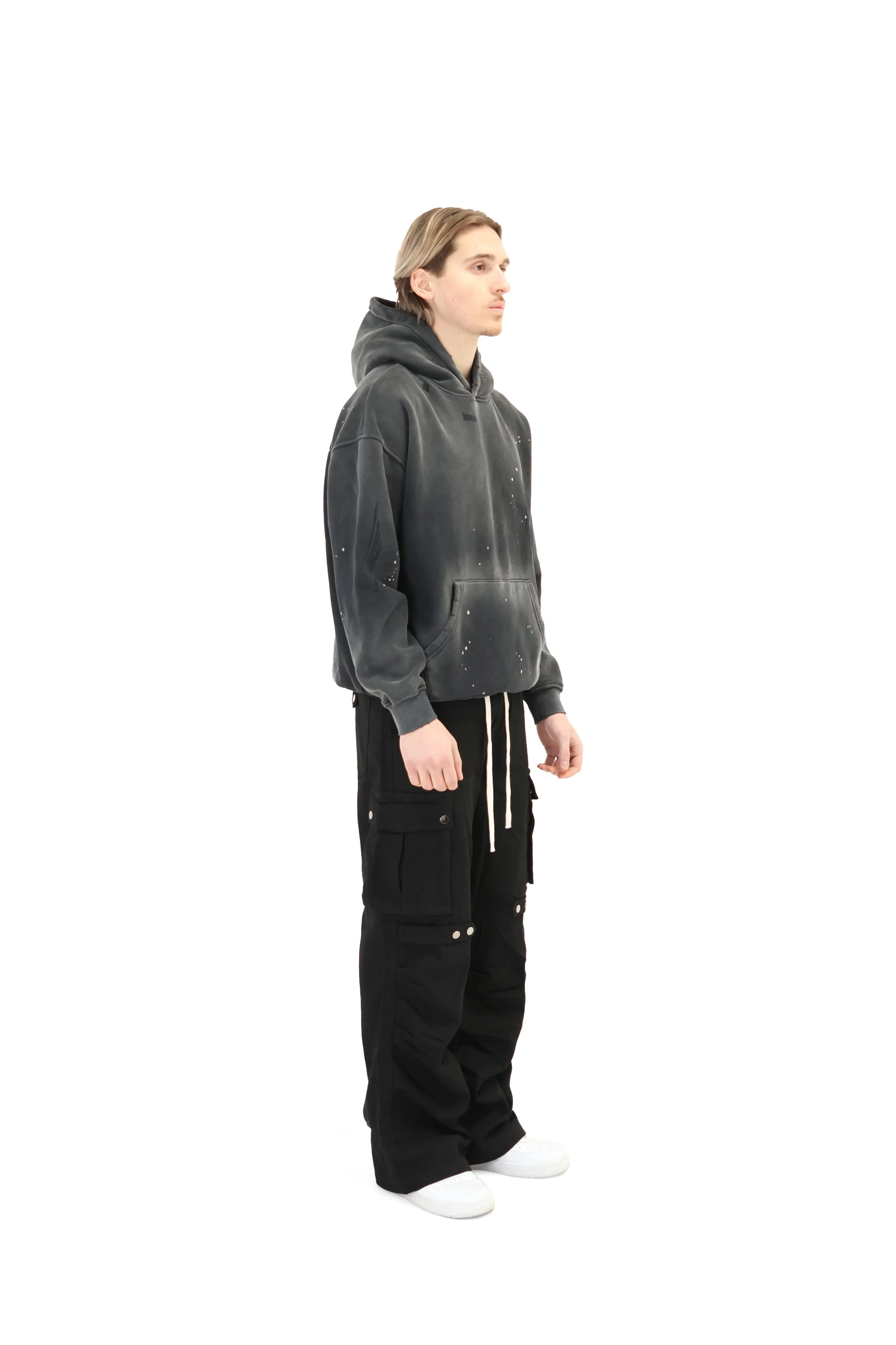 Distressed Oversized Sunfade Splash Hoodie - Image 9