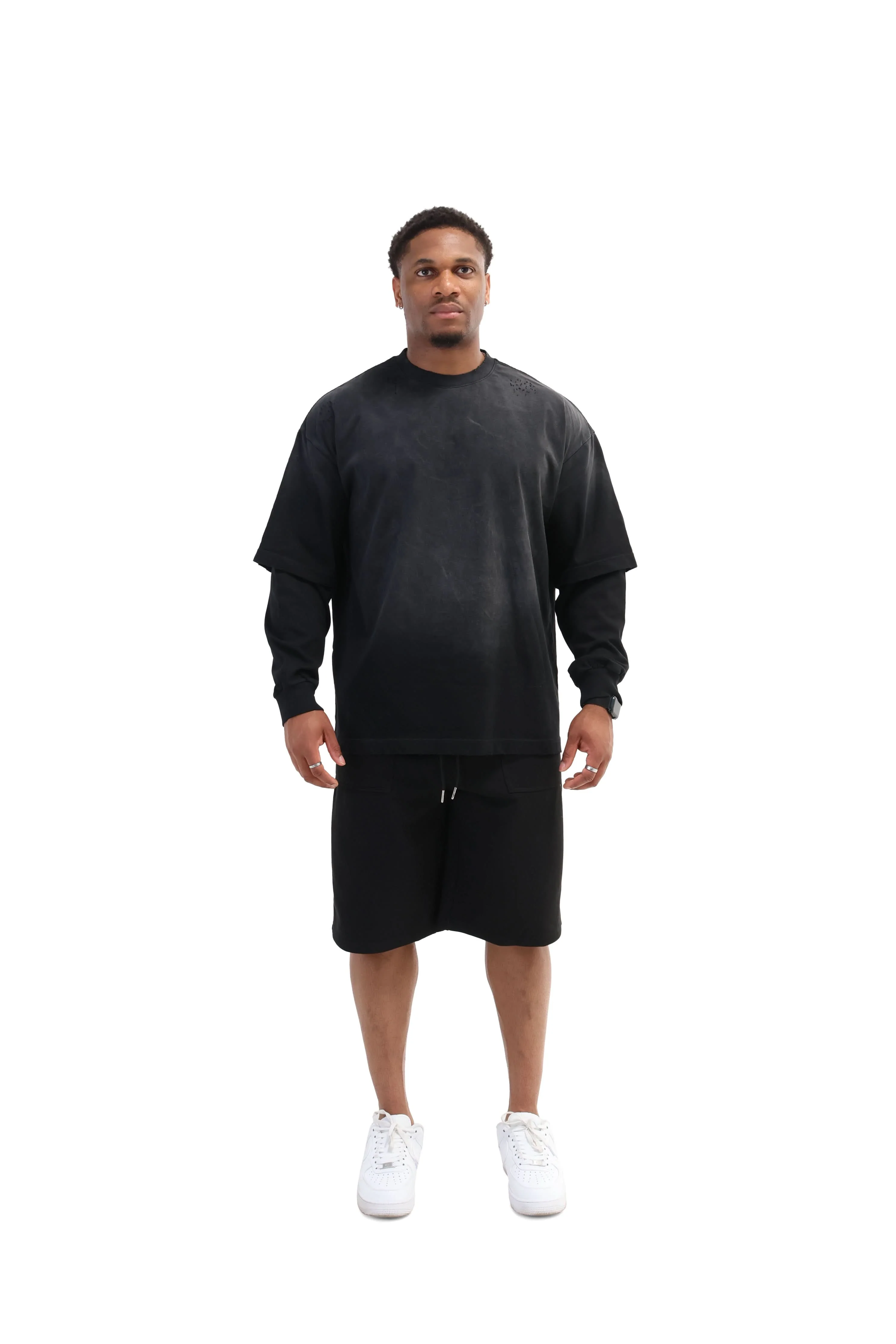 Layered Sunfade Boxy Fit Oversized T-Shirt 320gsm - Image 2