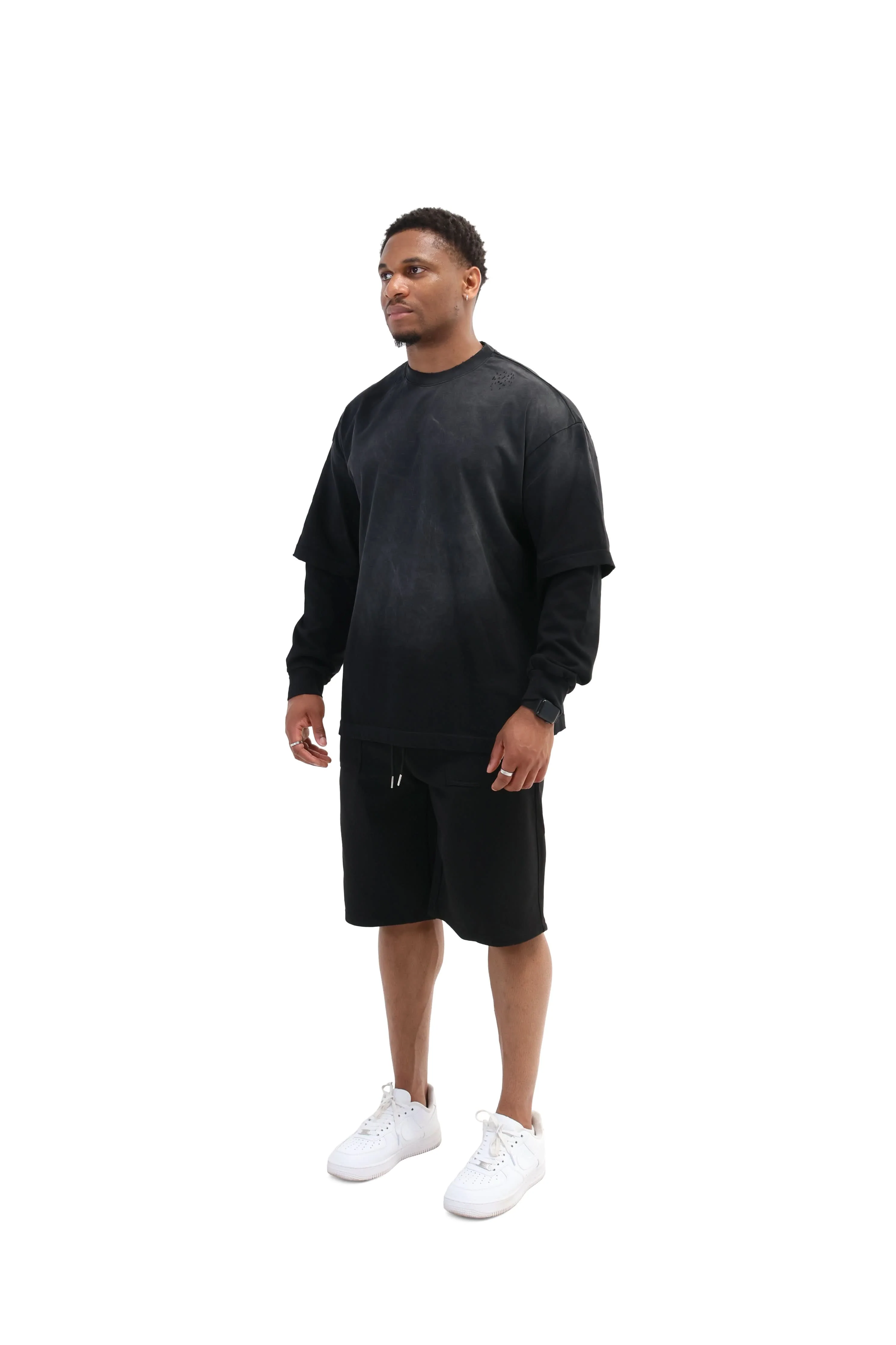 Layered Sunfade Boxy Fit Oversized T-Shirt 320gsm - Image 3