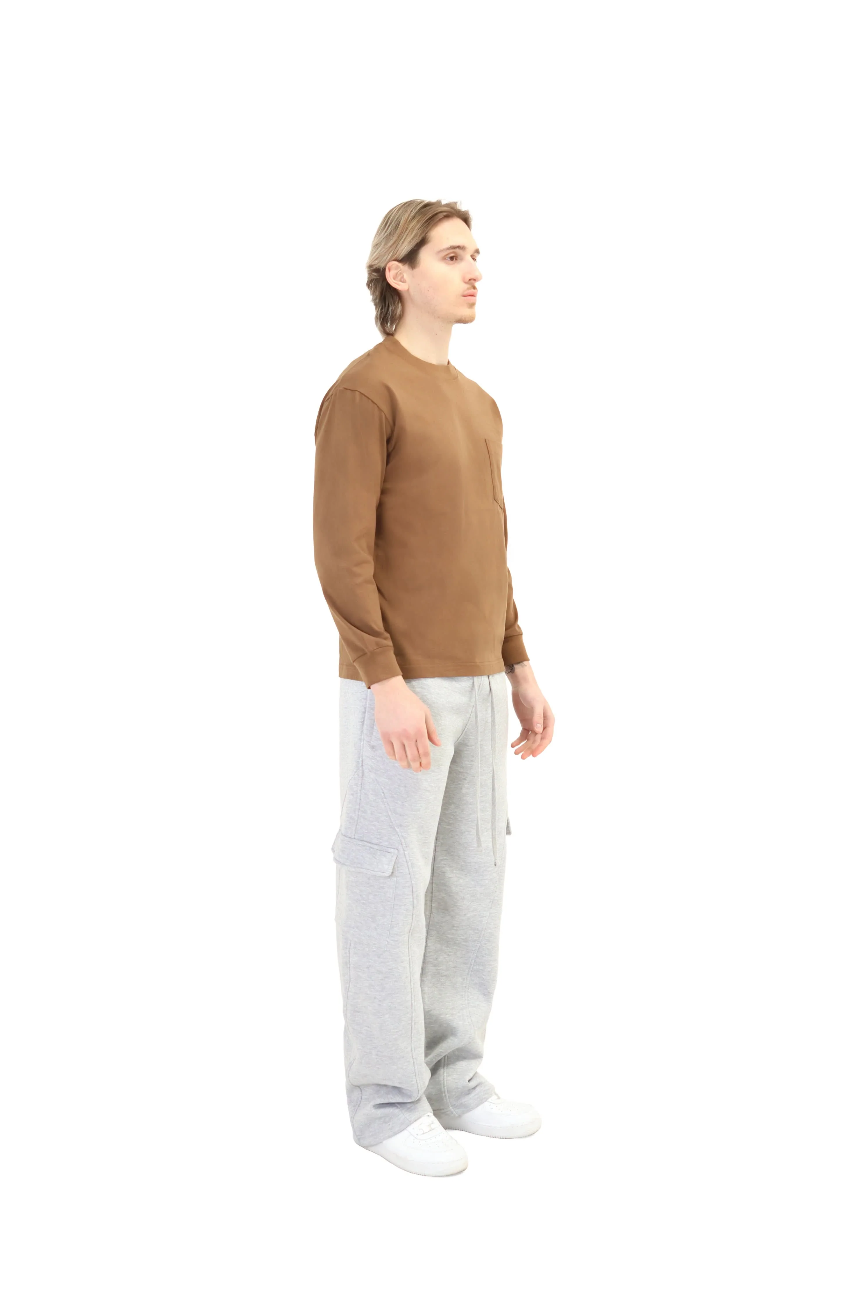 Long Sleeve T-shirts With Pocket 240GSM - Image 25