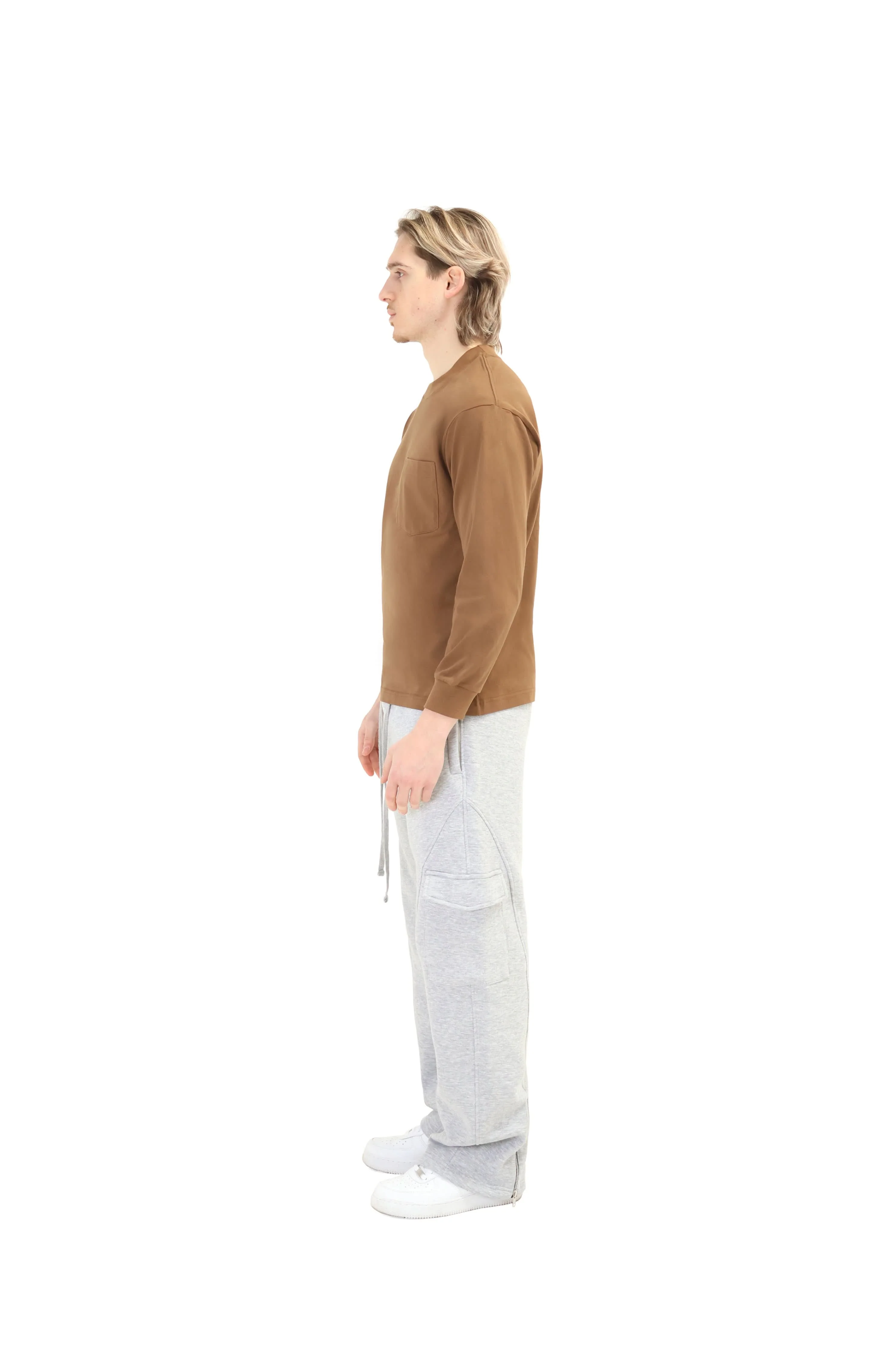 Long Sleeve T-shirts With Pocket 240GSM - Image 28