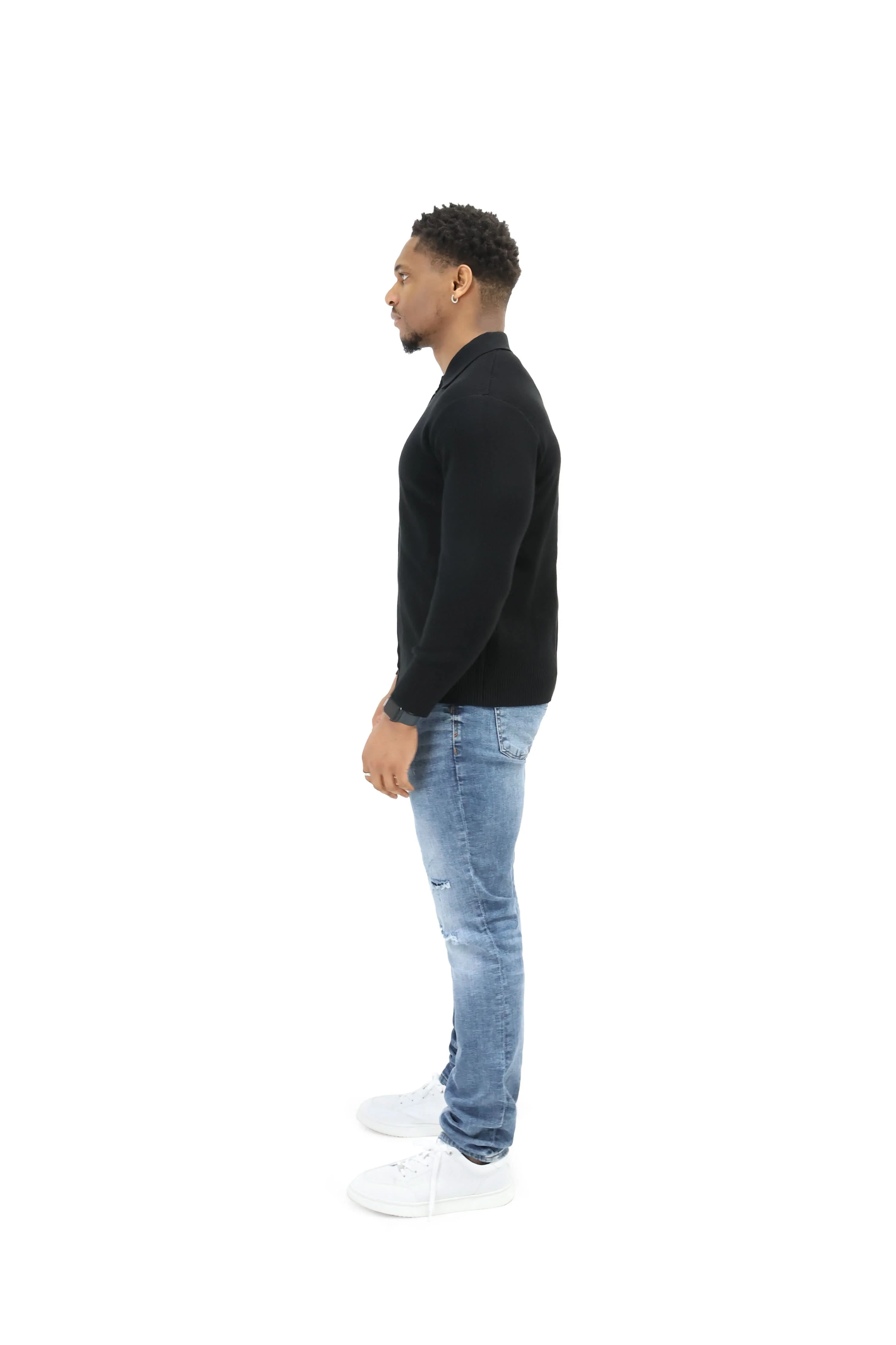 Luxury Silk Full Zip Wool Knit Jumpers - Image 12
