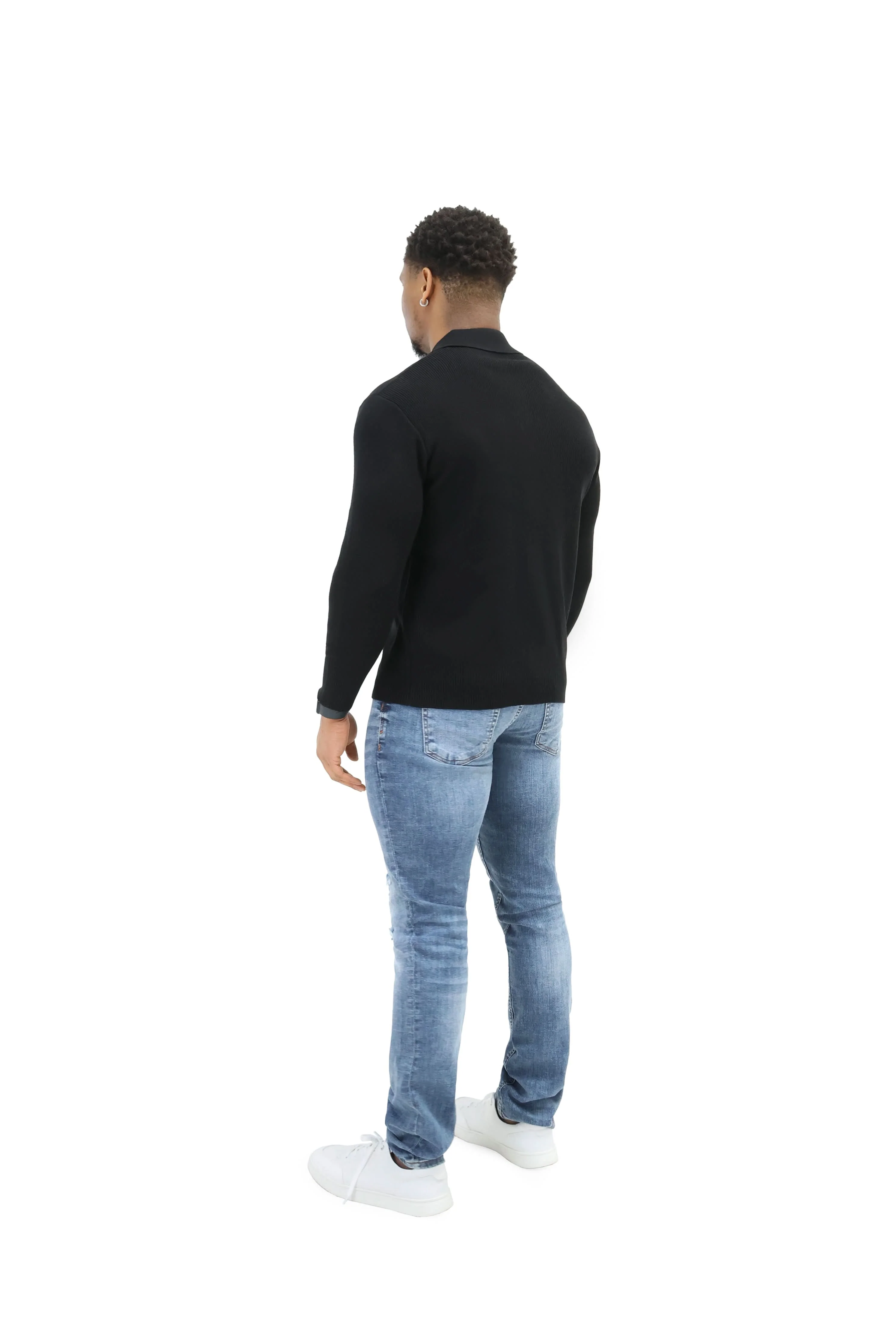 Luxury Silk Full Zip Wool Knit Jumpers - Image 13