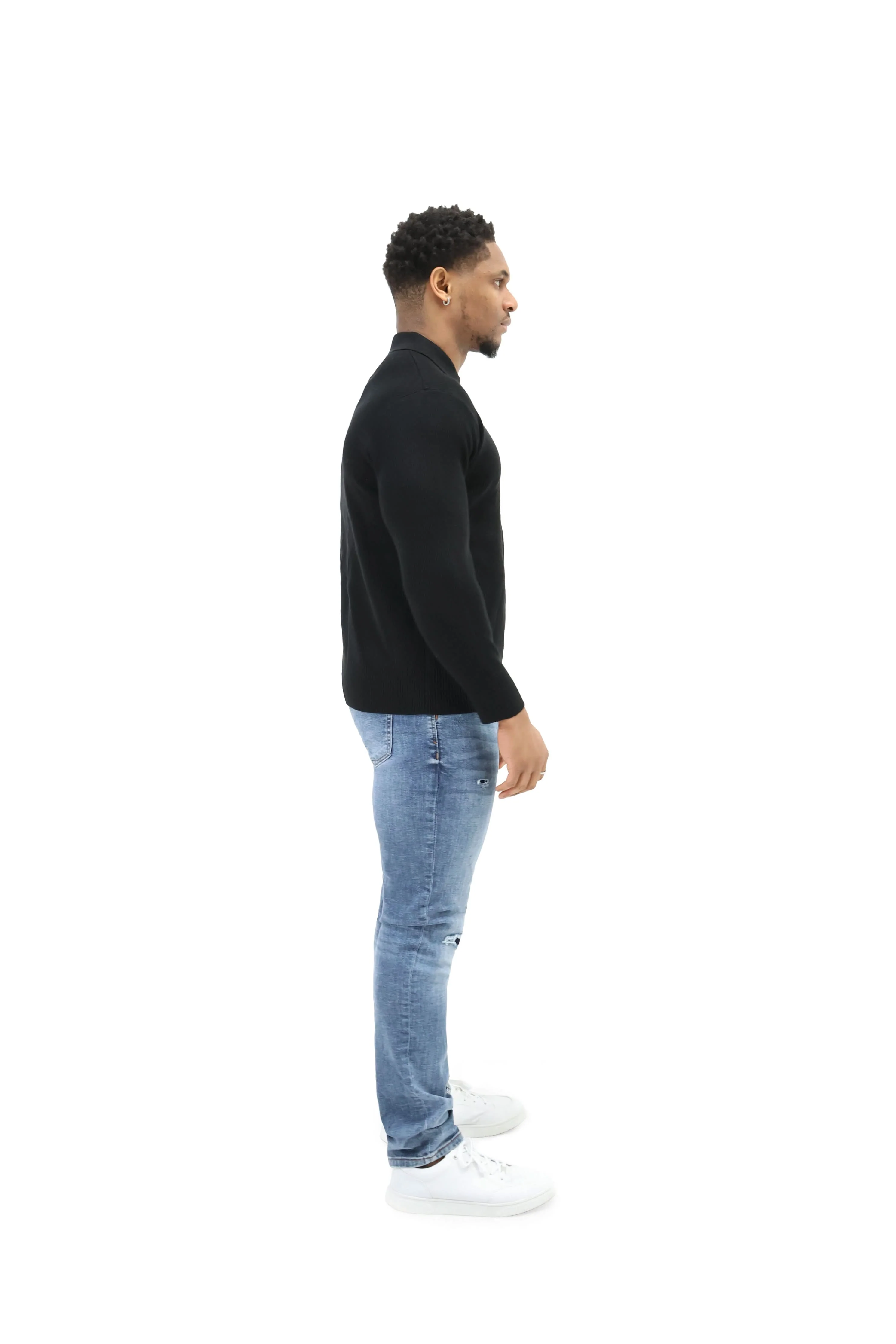 Luxury Silk Full Zip Wool Knit Jumpers - Image 16