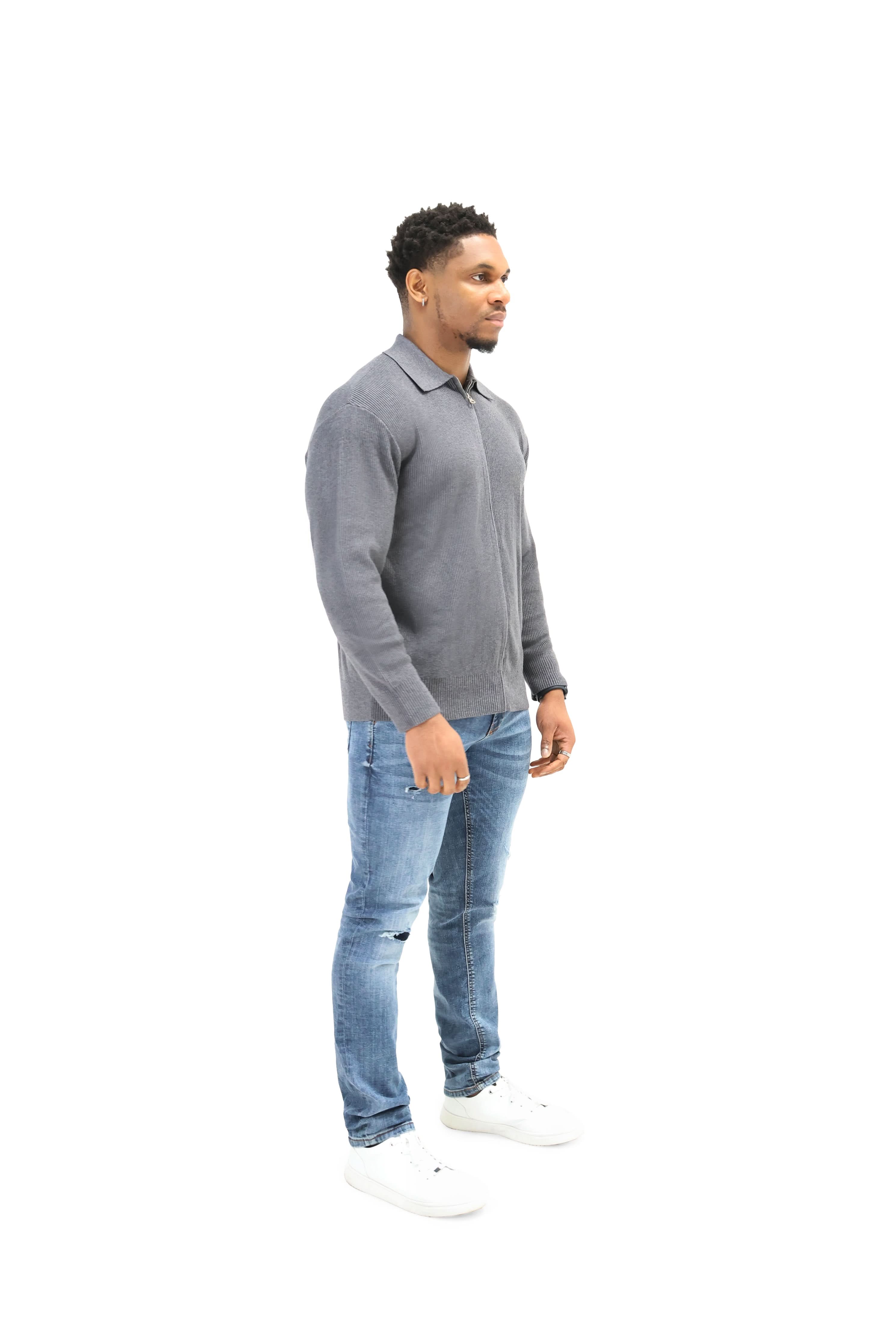 Luxury Silk Full Zip Wool Knit Jumpers - Image 17