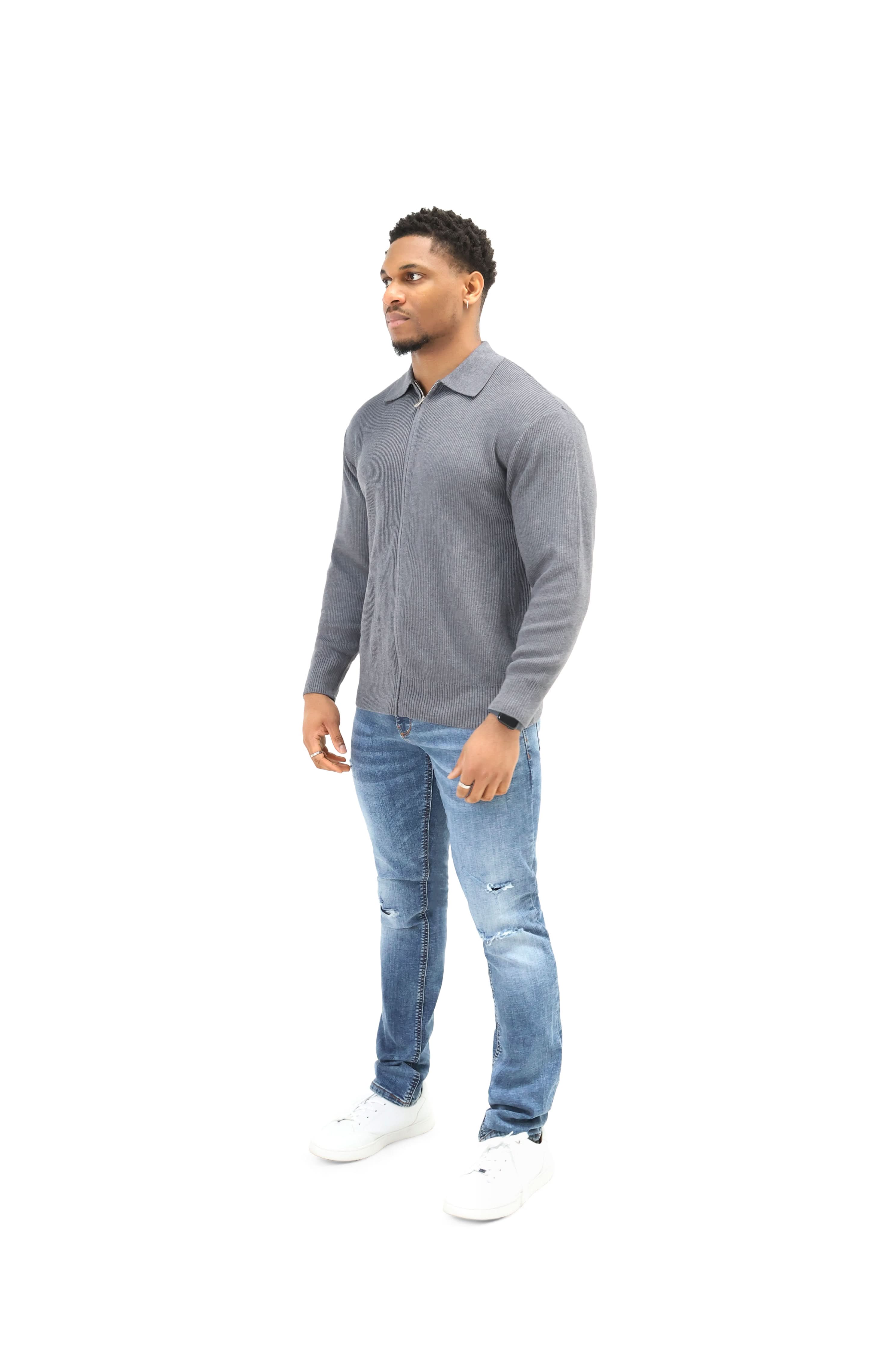 Luxury Silk Full Zip Wool Knit Jumpers - Image 19
