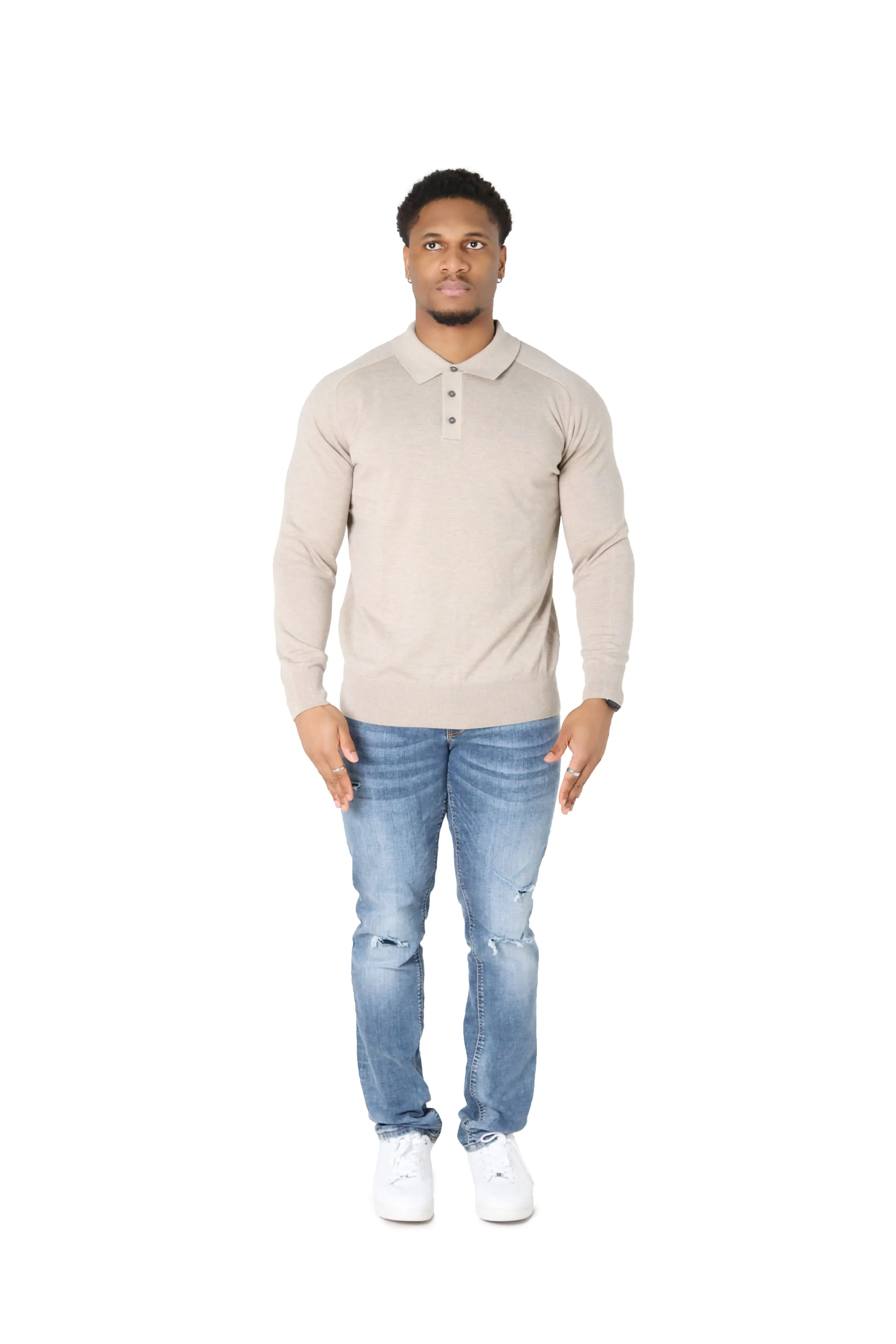 Luxury Silky Wool Knit Long Sleeve Poly Tops - Image 10