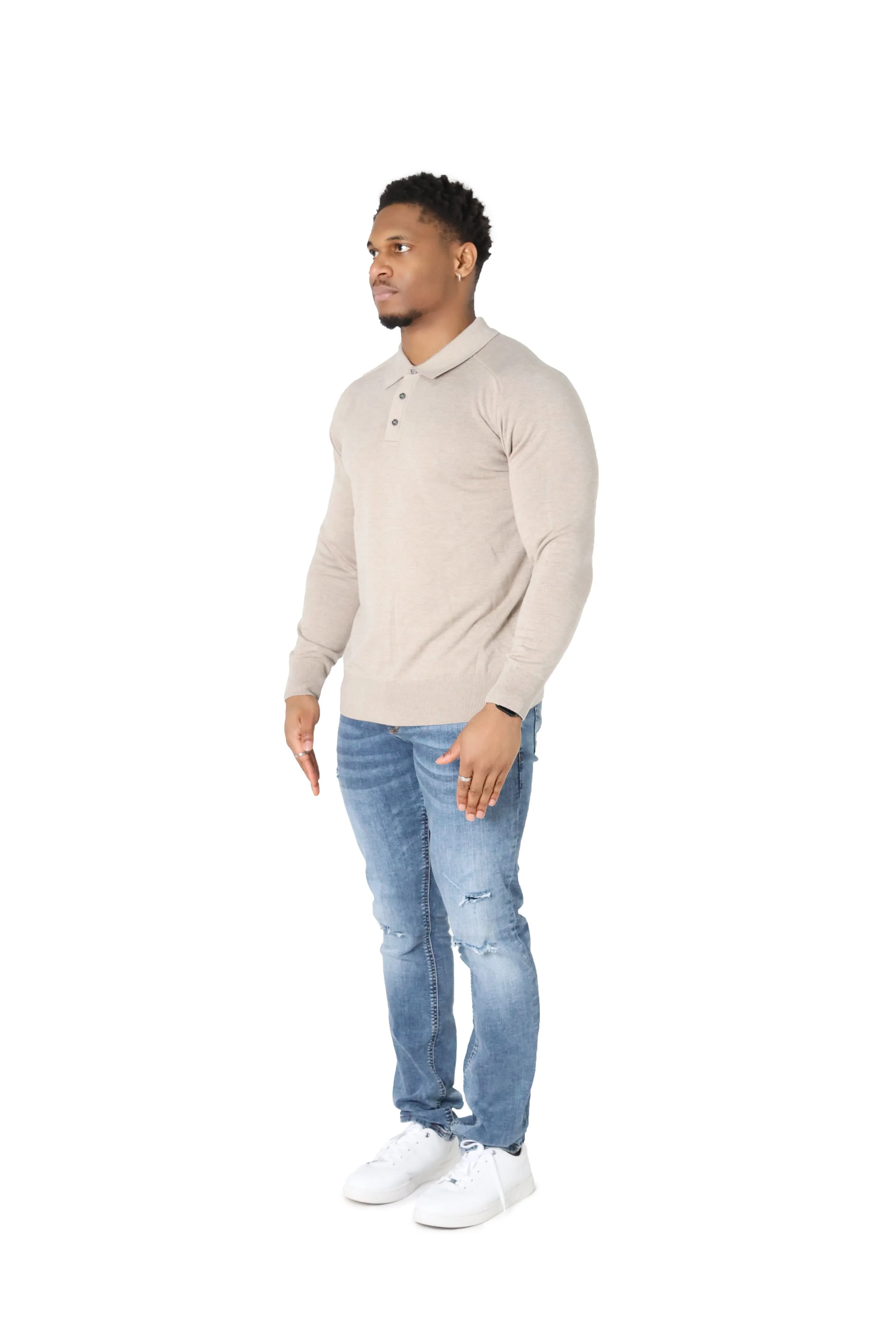 Luxury Silky Wool Knit Long Sleeve Poly Tops - Image 11