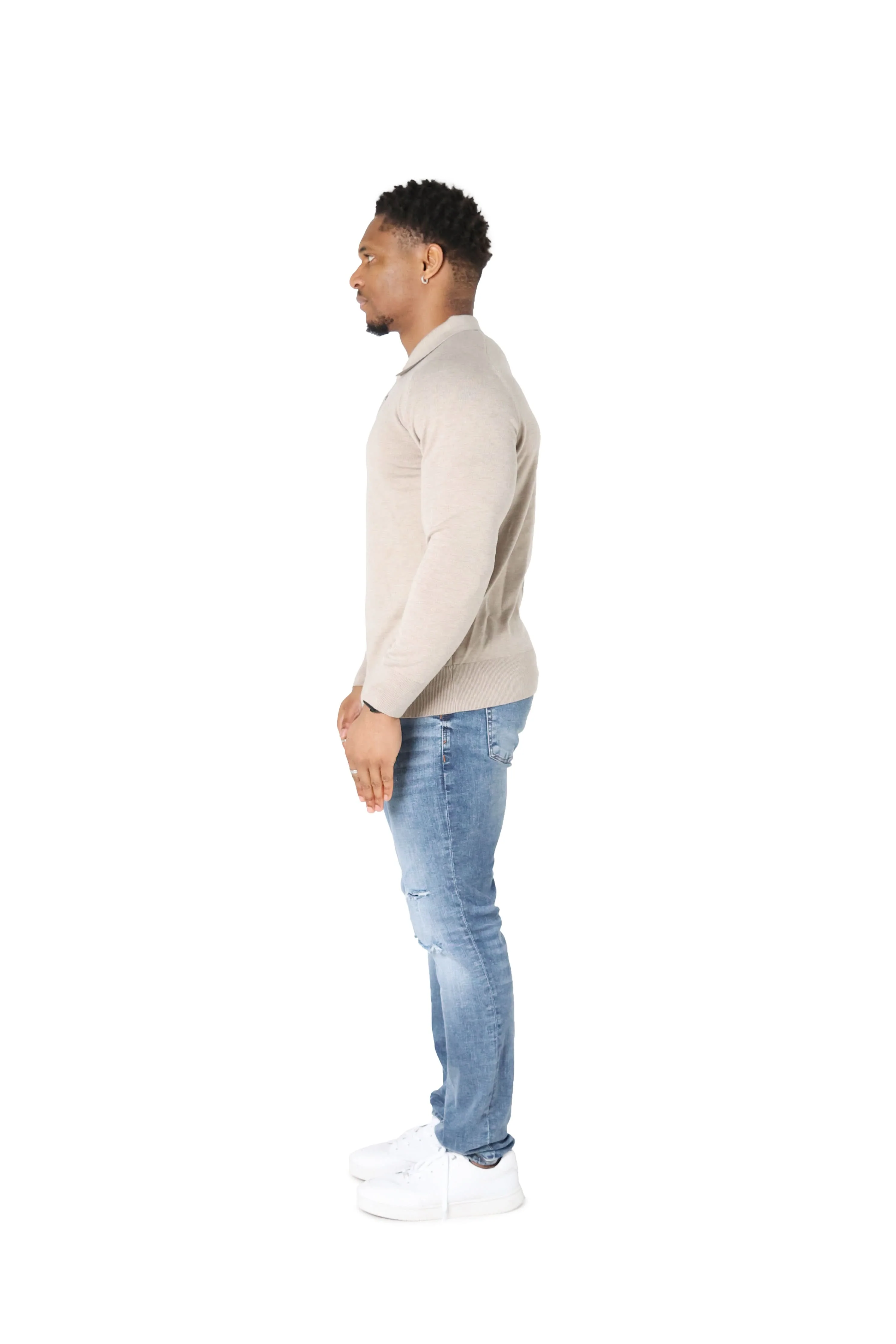 Luxury Silky Wool Knit Long Sleeve Poly Tops - Image 12