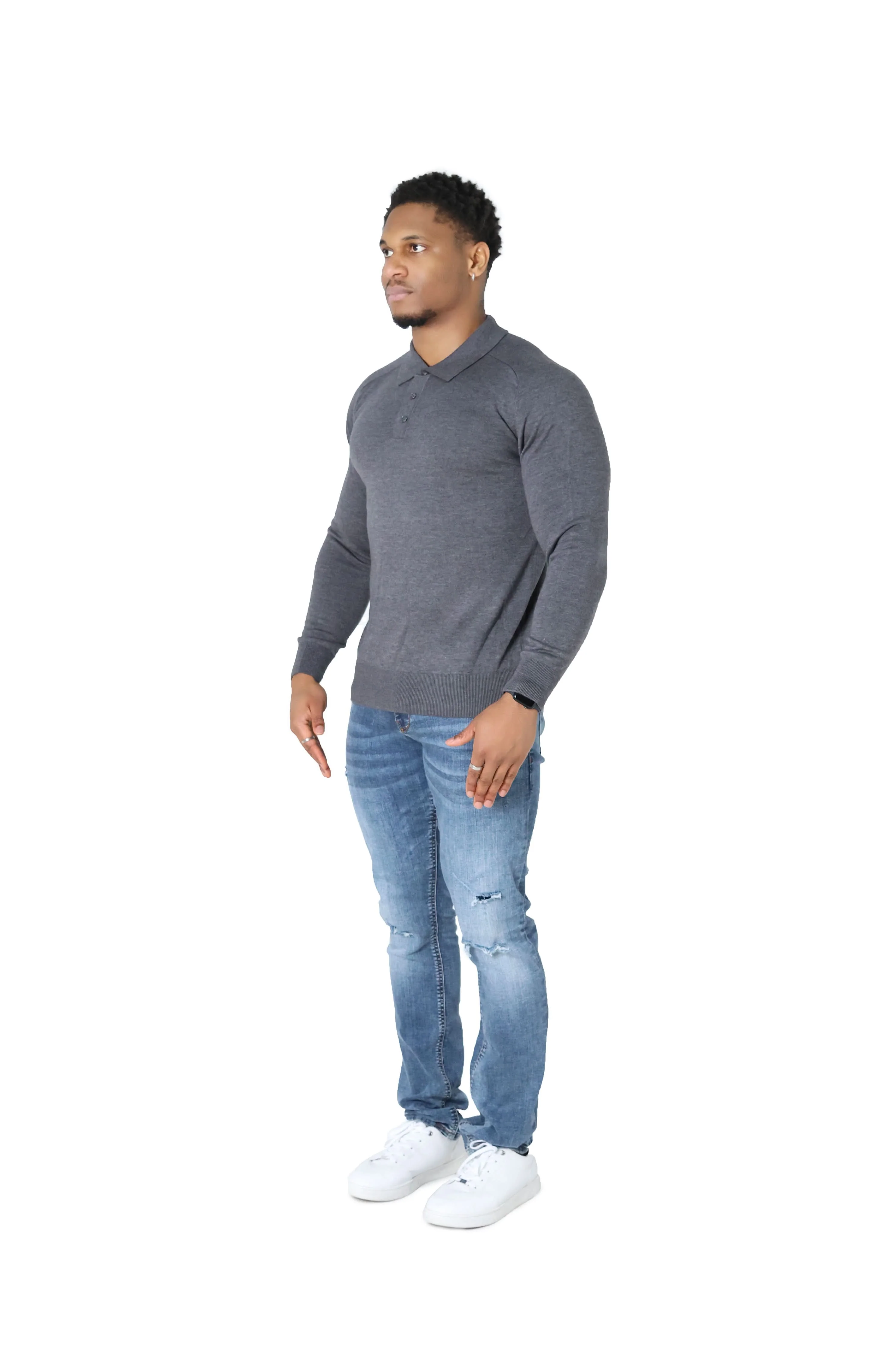 Luxury Silky Wool Knit Long Sleeve Poly Tops - Image 19