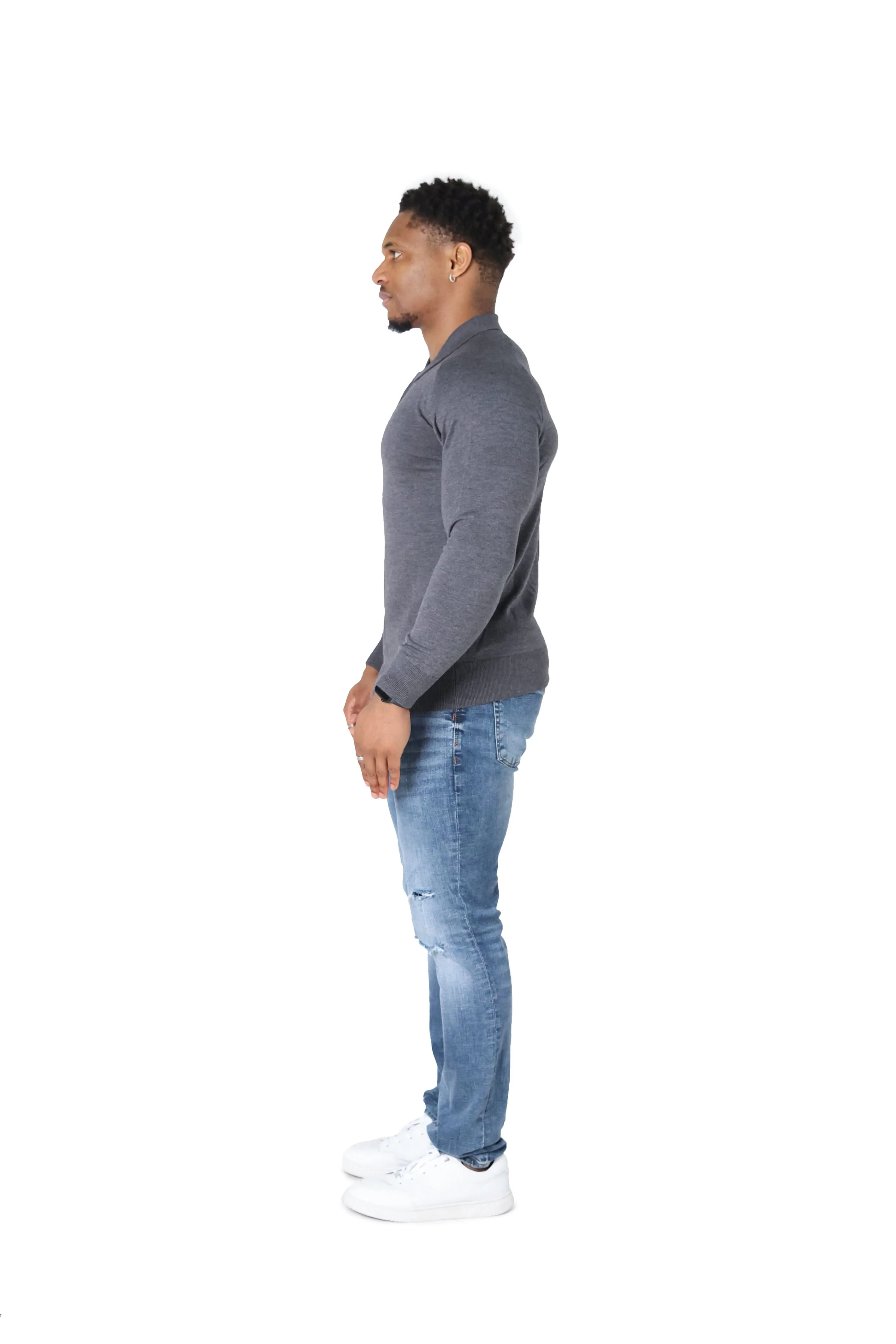 Luxury Silky Wool Knit Long Sleeve Poly Tops - Image 20