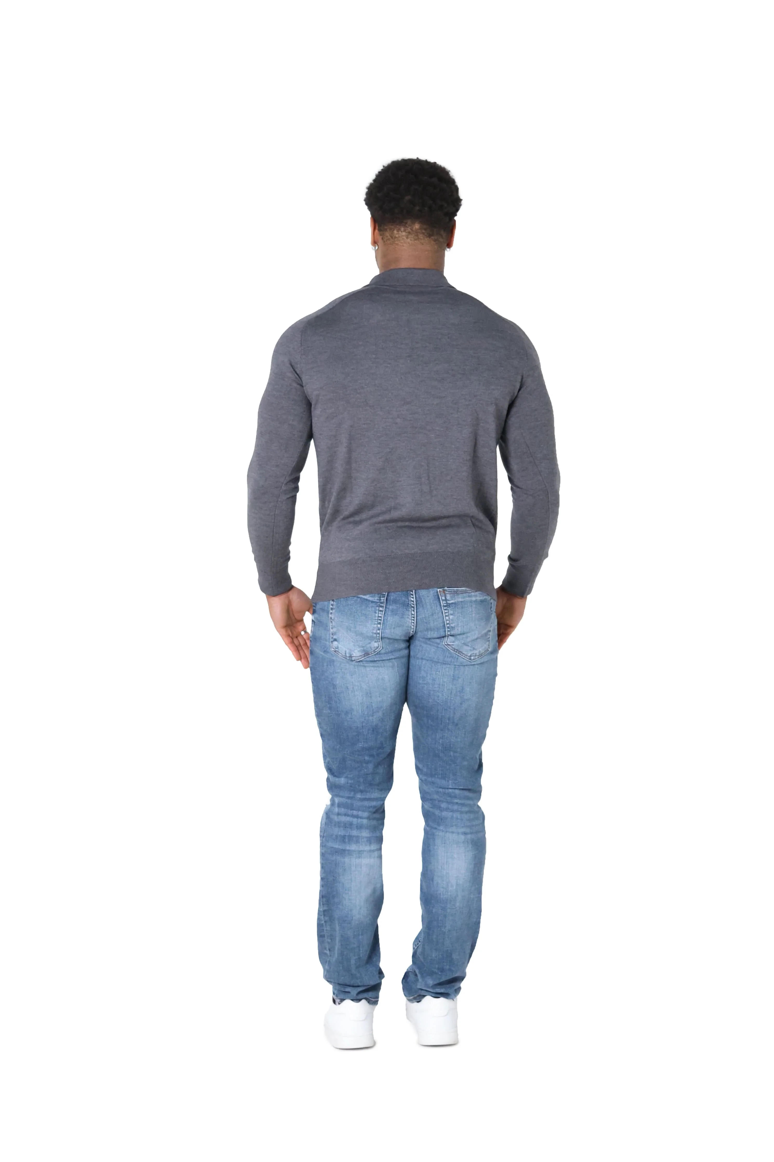 Luxury Silky Wool Knit Long Sleeve Poly Tops - Image 22