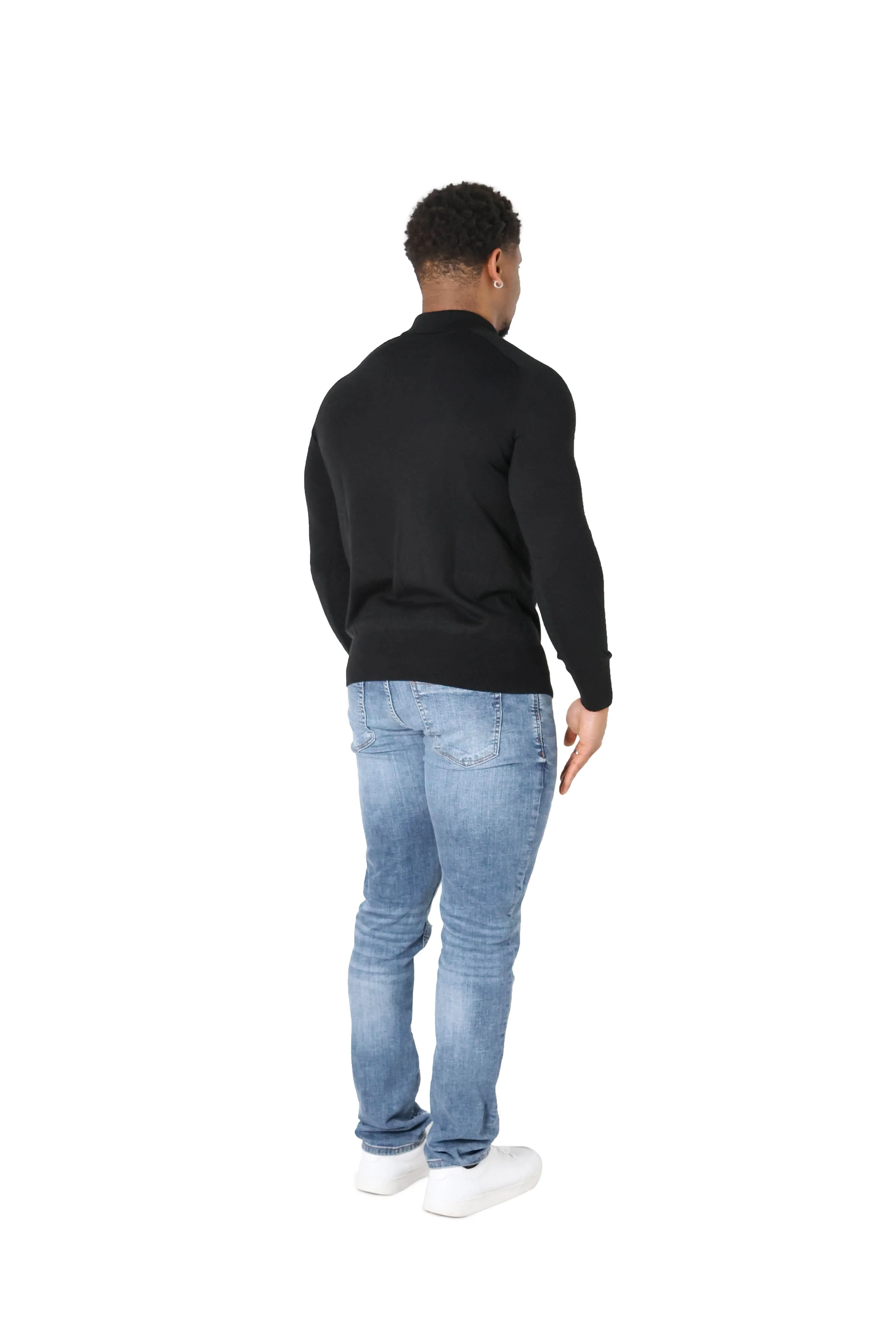 Luxury Silky Wool Knit Long Sleeve Poly Tops - Image 7
