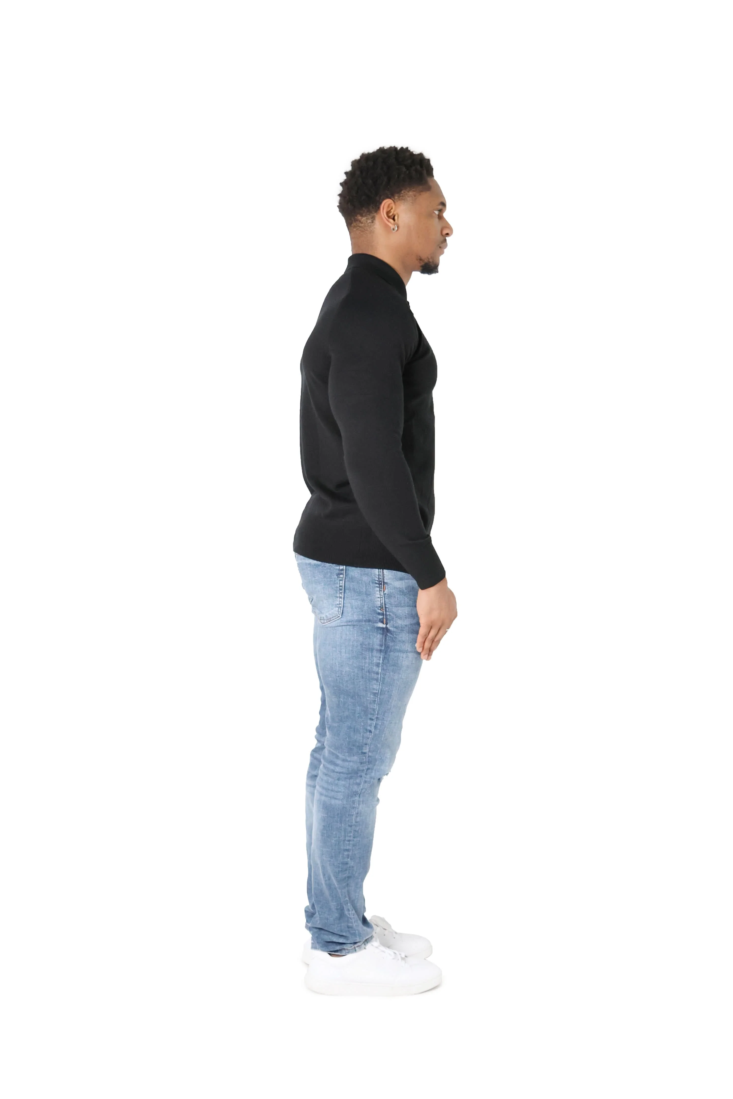Luxury Silky Wool Knit Long Sleeve Poly Tops - Image 8