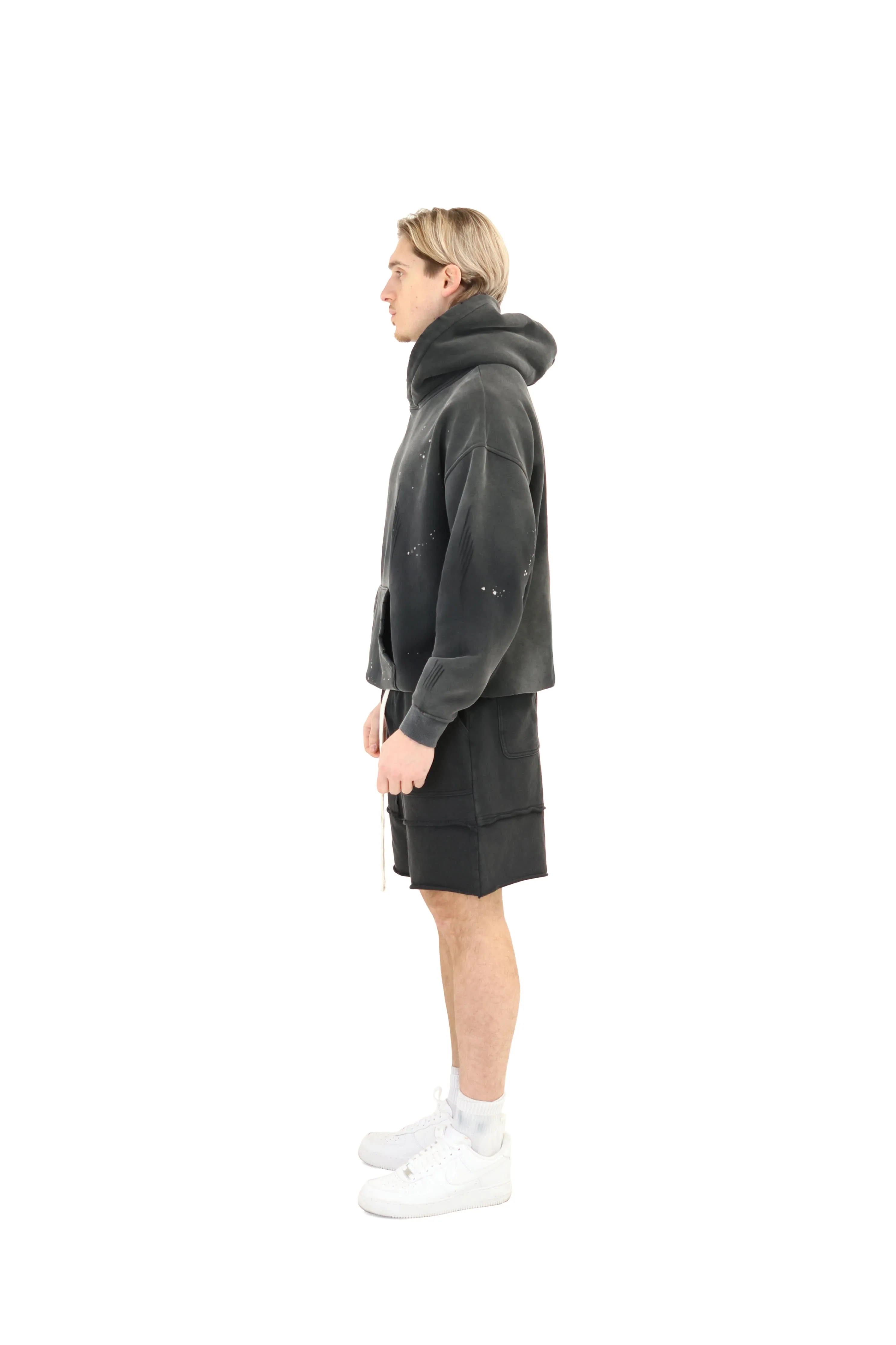 Oversized Distressed Shorts 420GSM - Image 4