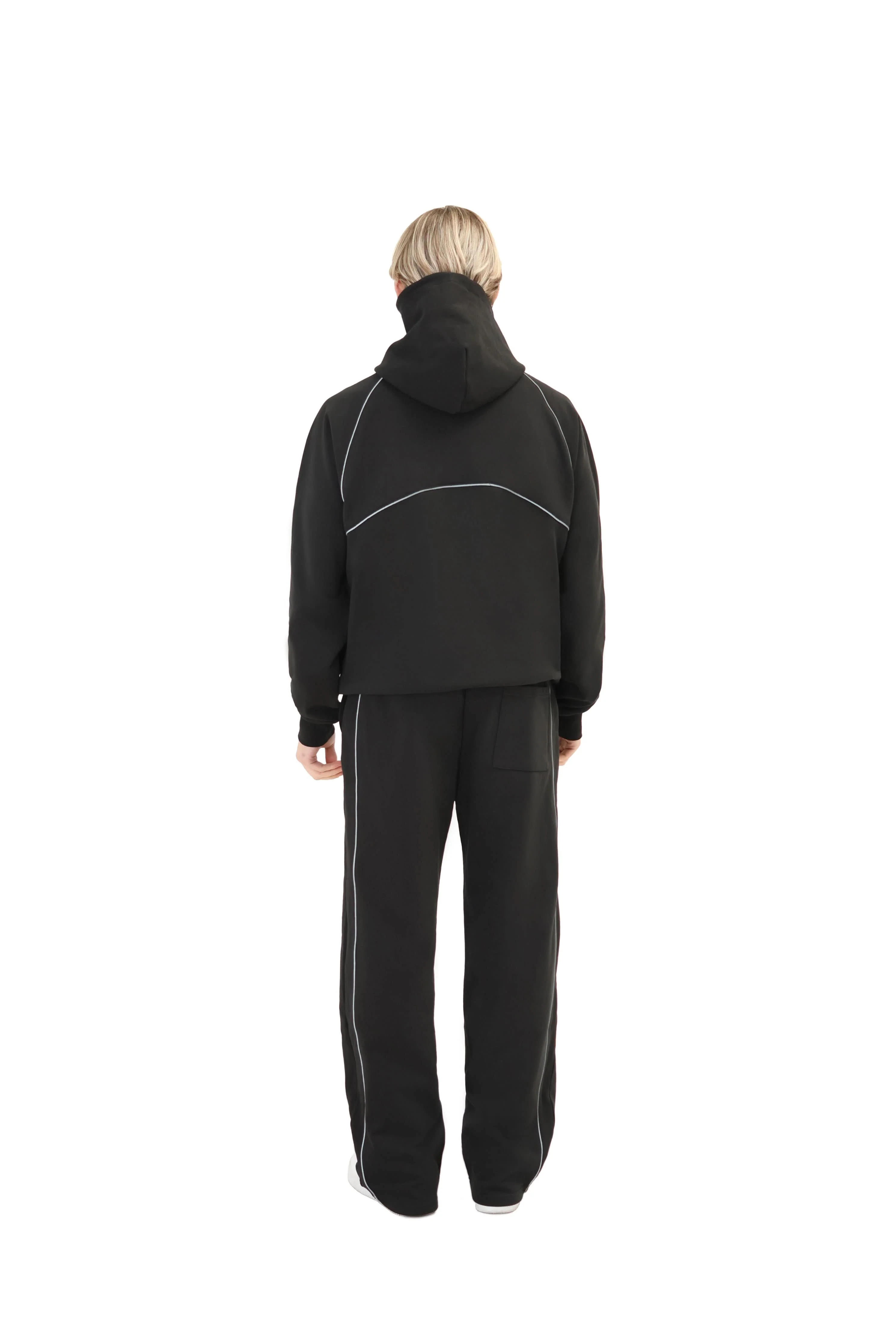 Oversized Reflective Piping Hoodie 450GSM - Image 6