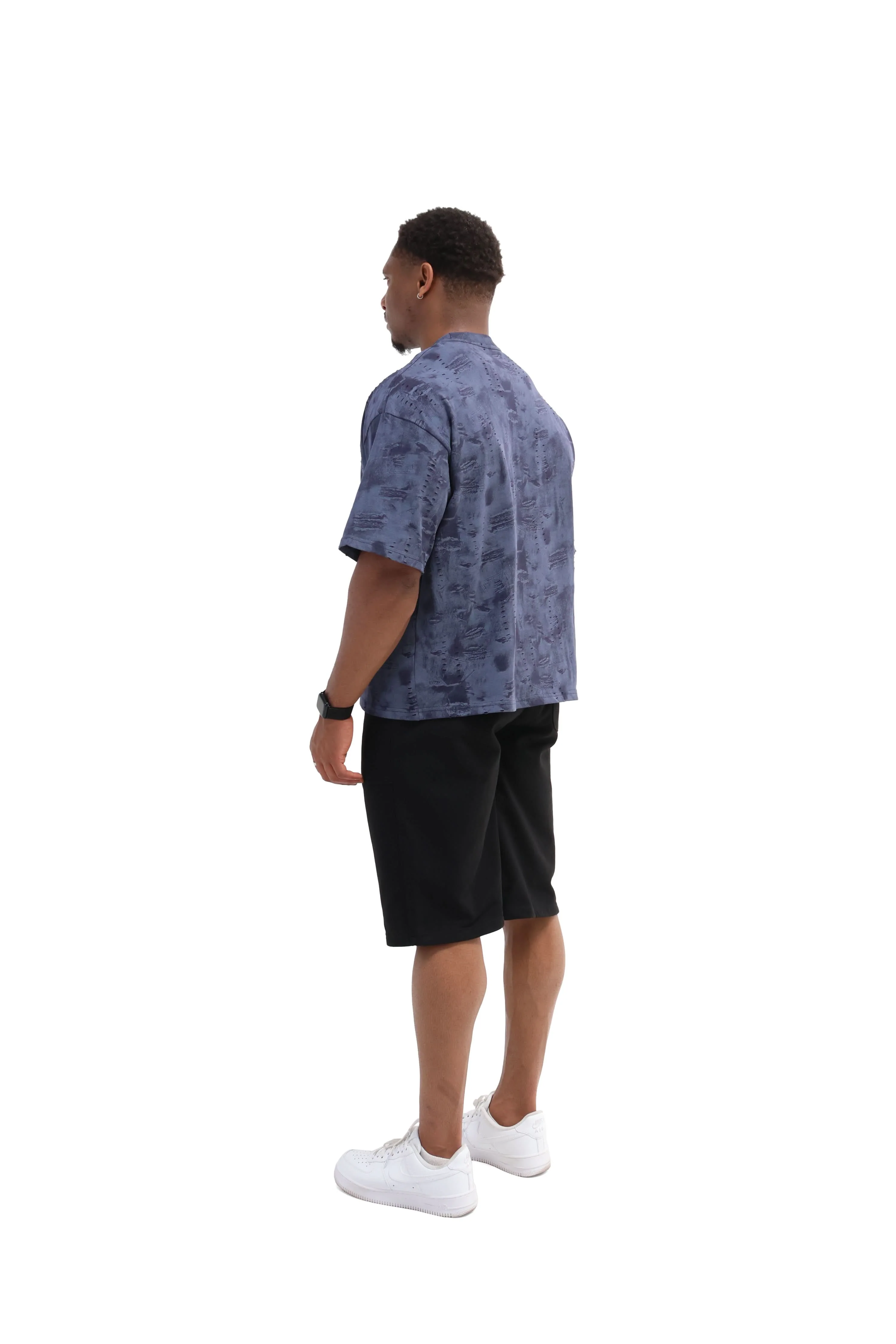 Paint Distressed Oversized T-shirt 260gsm - Image 13