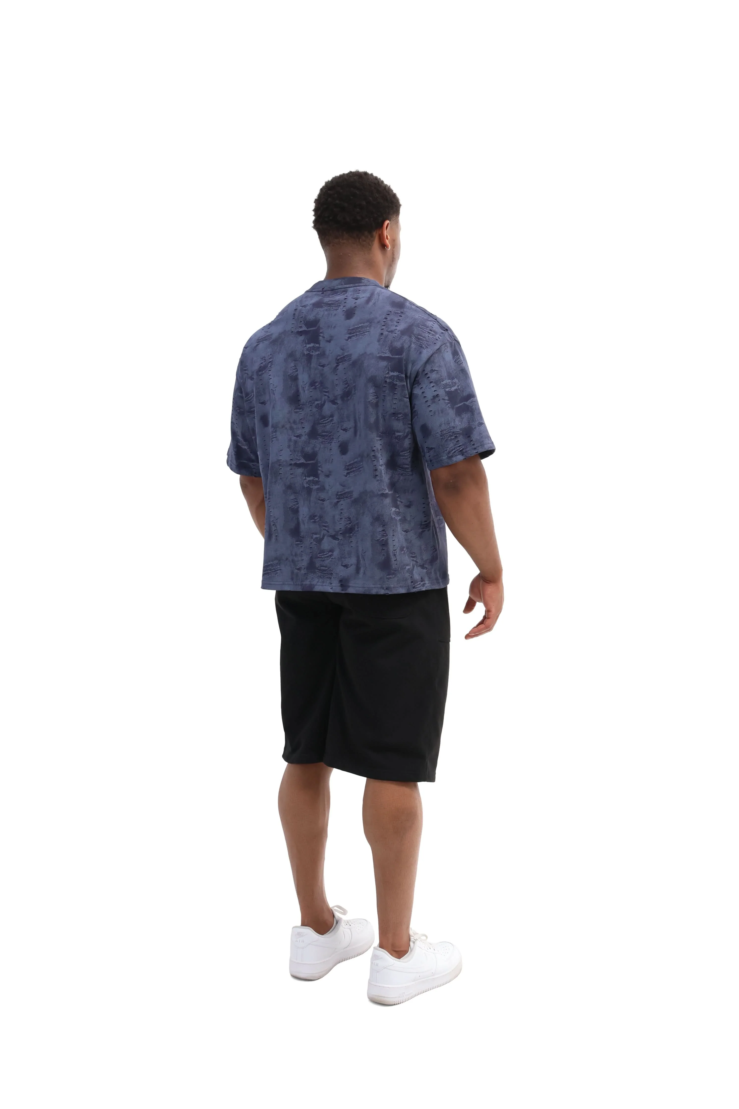 Paint Distressed Oversized T-shirt 260gsm - Image 15