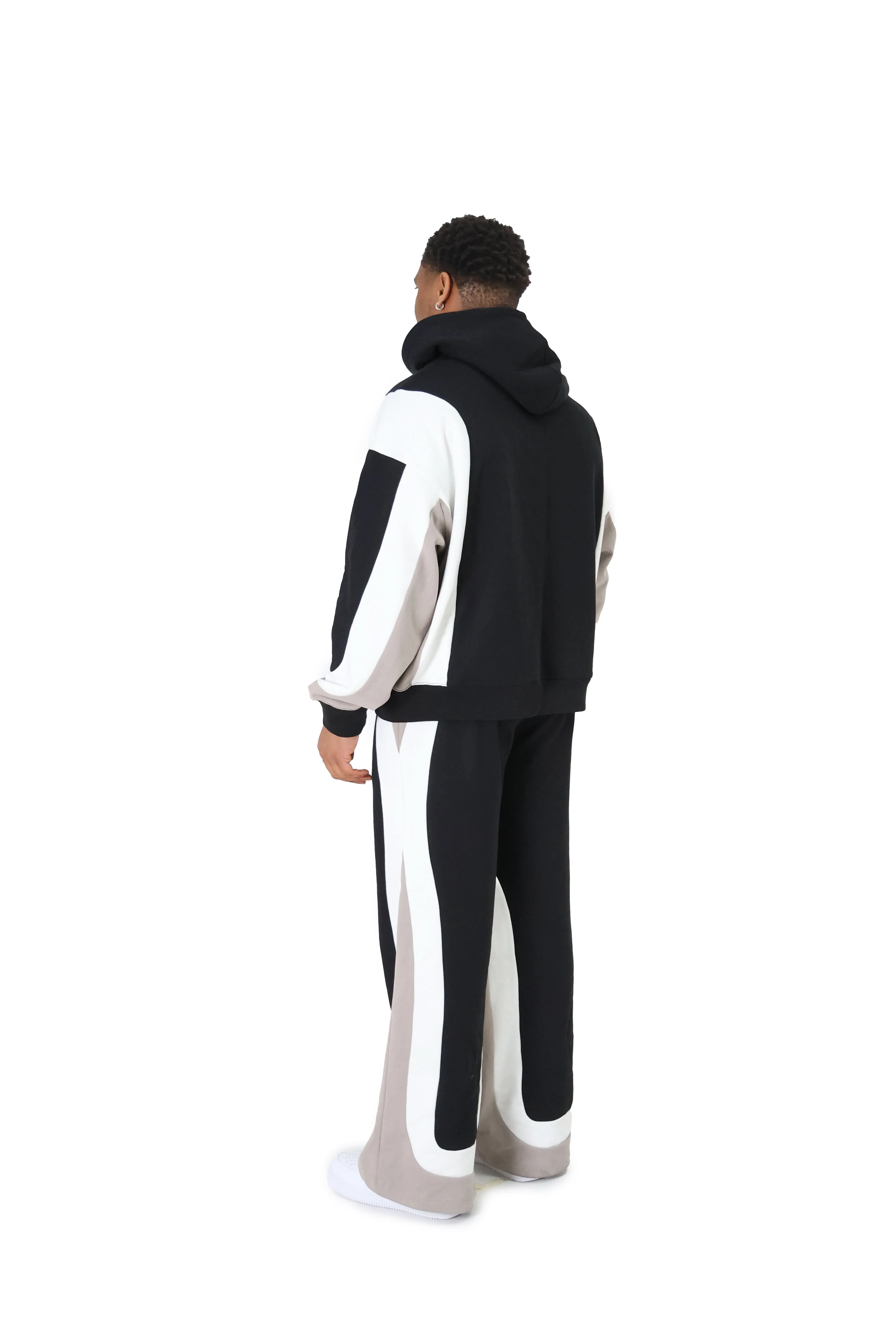 Multi Panel Pattern Oversized Joggers - Image 5